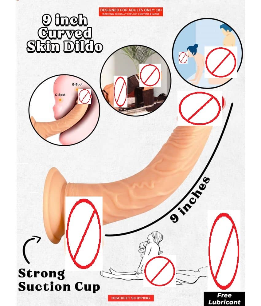 9 INCH DARK SKIN PREMIUM REALISTIC SILICON DILDO WITH PERFECT SUCTION CUP  BIG BALLS -SEX TANTRA