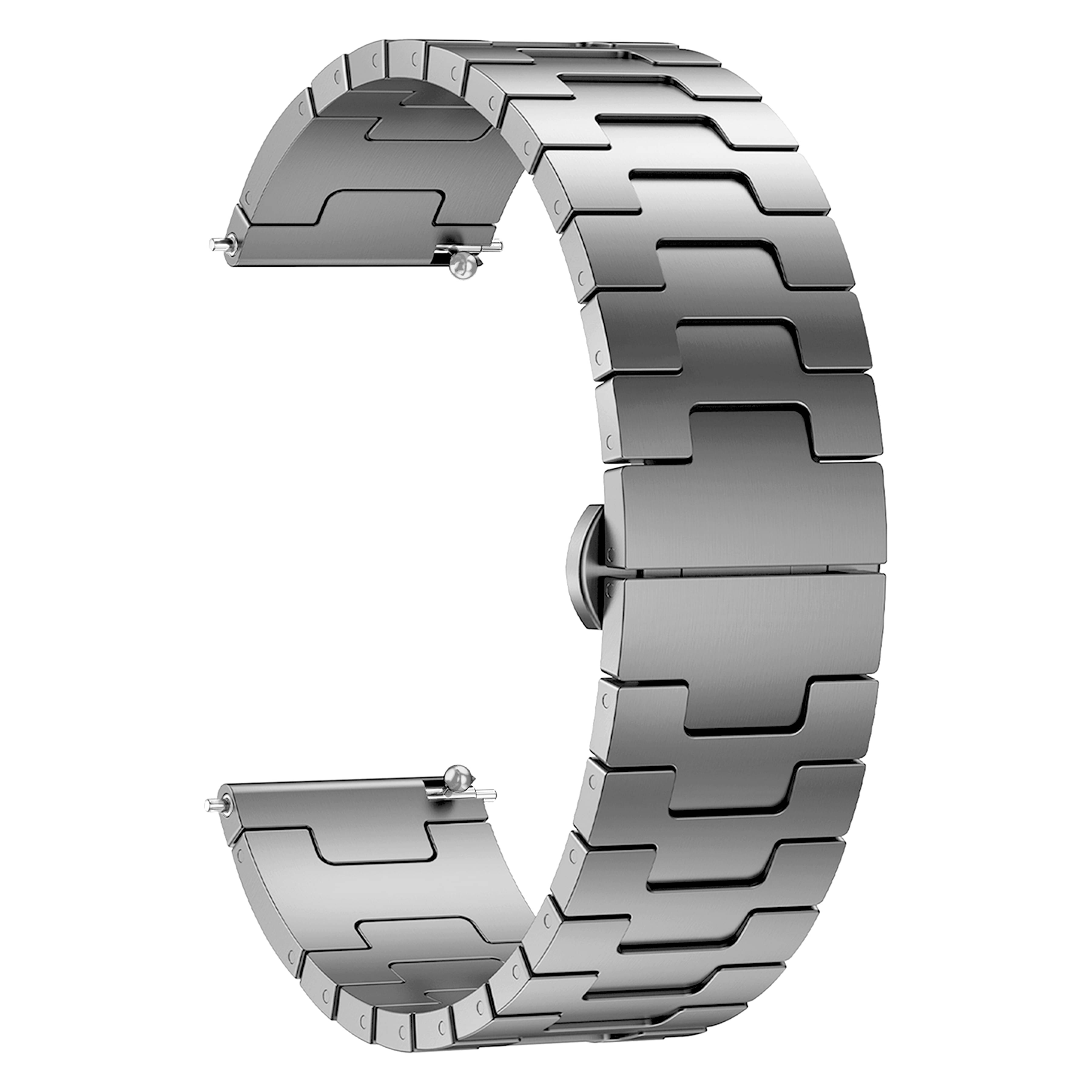 ACM Watch Strap Metal Stainless Steel 22mm compatible with Noise Colorfit Caliber 3 Plus Smartwatch Belt Luxury Band Grey ACM Watch Strap Metal Stainless Steel 22mm compatible with Noise Colorfit Caliber 3 Plus Smartwatch Belt Luxury Band Grey