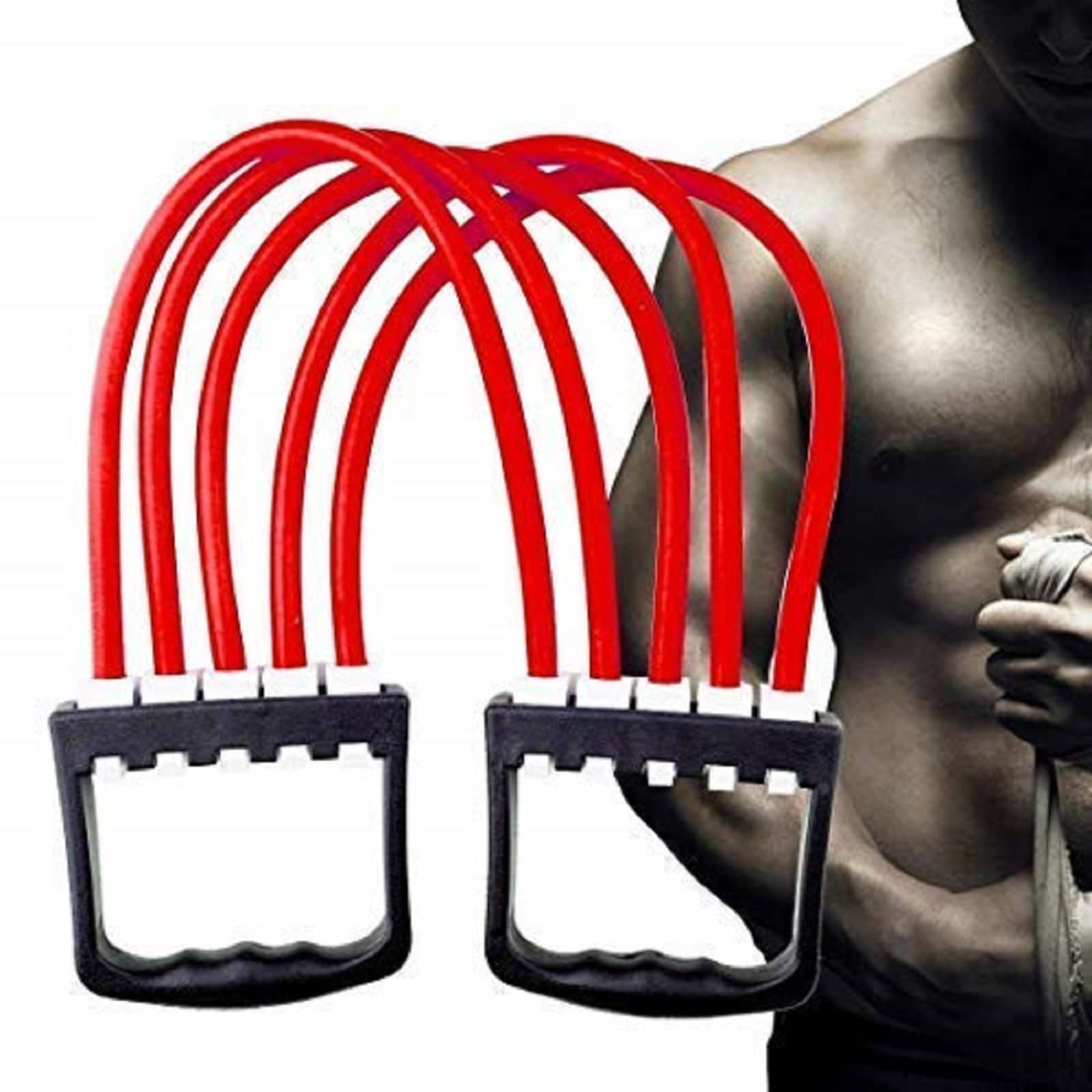 Adjustable Rubber Gym Yoga Tube Indoor Chest Developer Chest Expander Hand Grip Silicone Exercise Tool - Sports and Fitness Equipment | Buy online on ZillyBuy