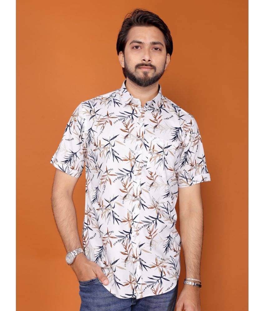 BLYNK 100% Cotton Regular Fit Printed Half Sleeves Men's Casual Shirt - Beige ( Pack of 1 ) BLYNK 100% Cotton Regular Fit Printed Half Sleeves Men's Casual Shirt - Beige ( Pack of 1 )