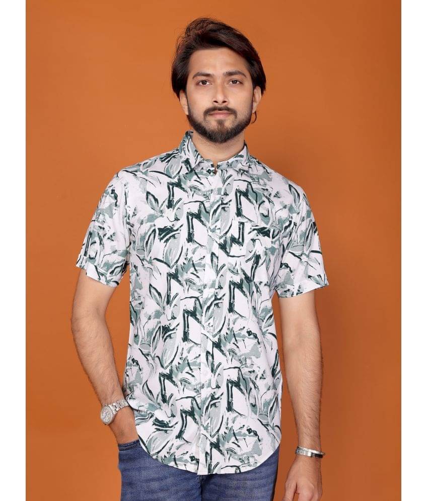 BLYNK 100% Cotton Regular Fit Printed Half Sleeves Men's Casual Shirt - Green ( Pack of 1 ) BLYNK 100% Cotton Regular Fit Printed Half Sleeves Men's Casual Shirt - Green ( Pack of 1 )