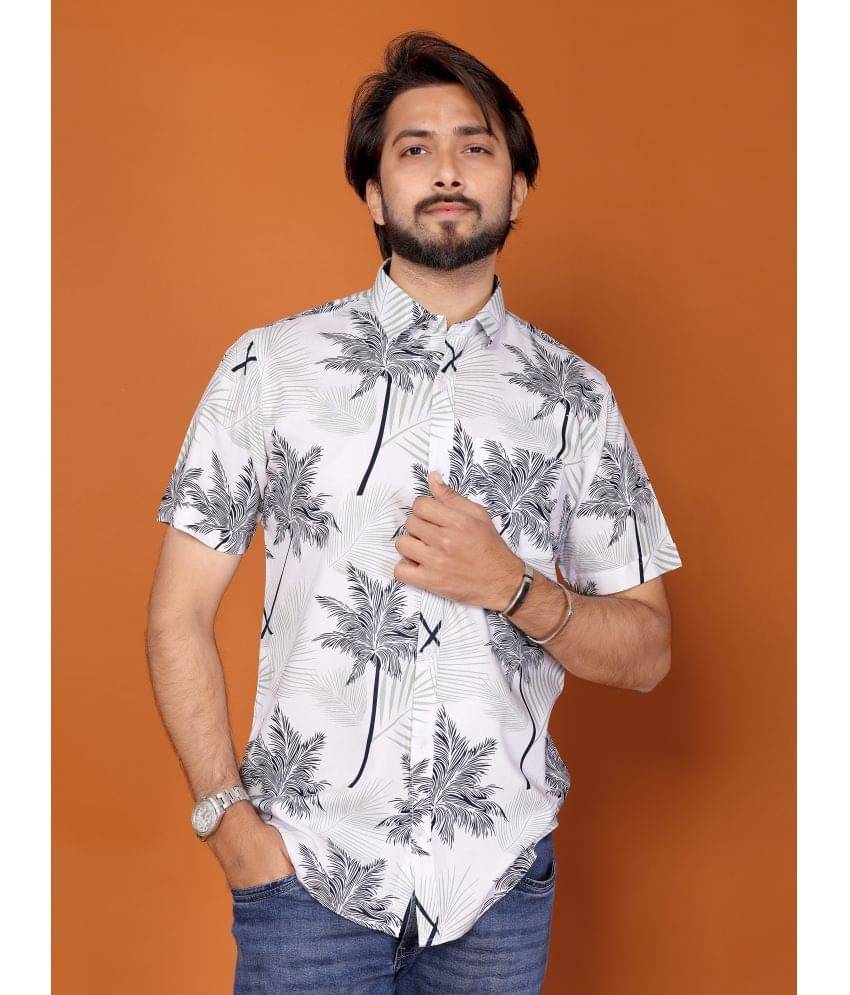     			BLYNK 100% Cotton Regular Fit Printed Half Sleeves Men's Casual Shirt - Grey ( Pack of 1 )