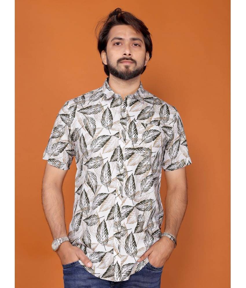     			BLYNK 100% Cotton Regular Fit Printed Half Sleeves Men's Casual Shirt - Green ( Pack of 1 )