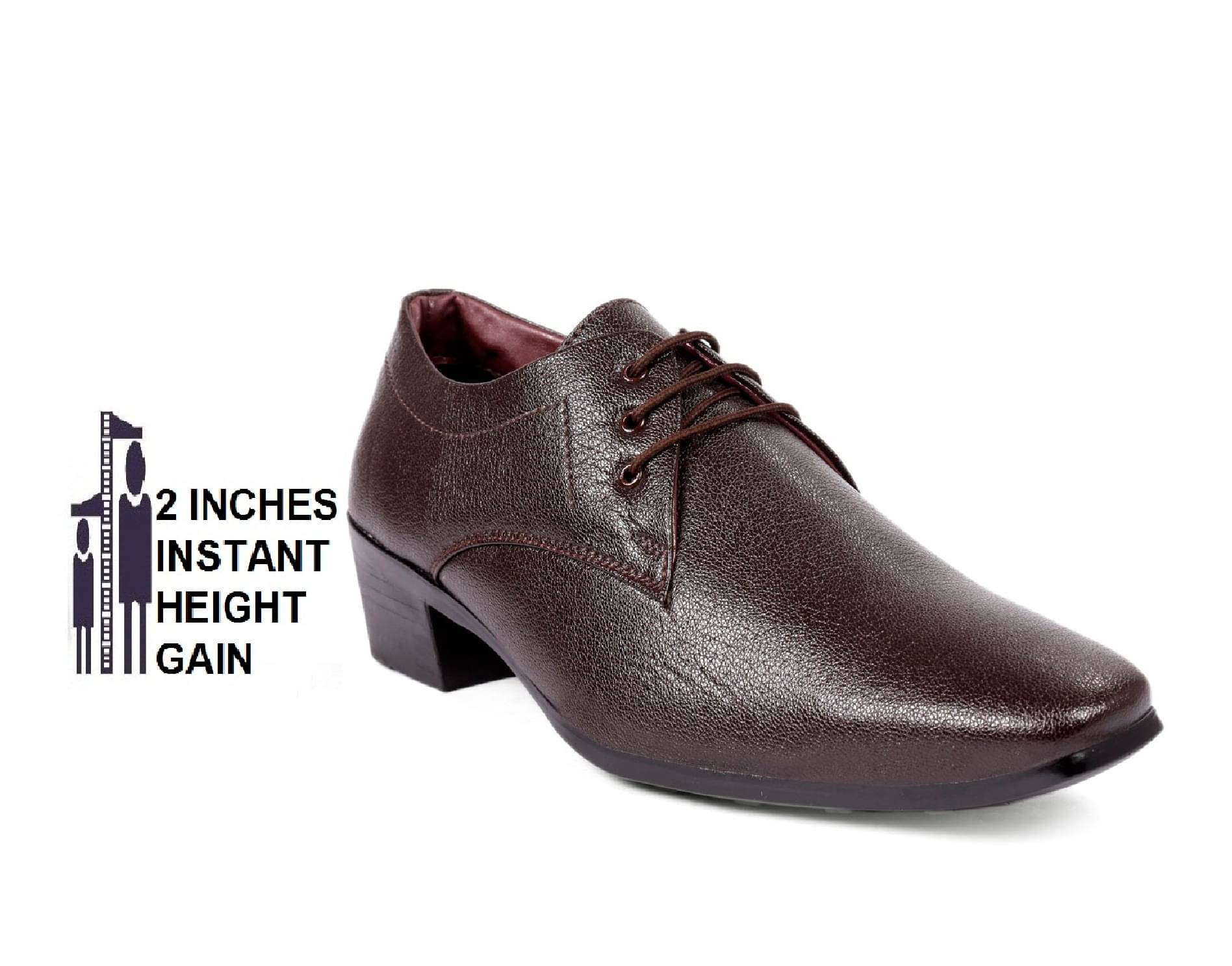     			BXXY Brown Men's Derby Formal Shoes