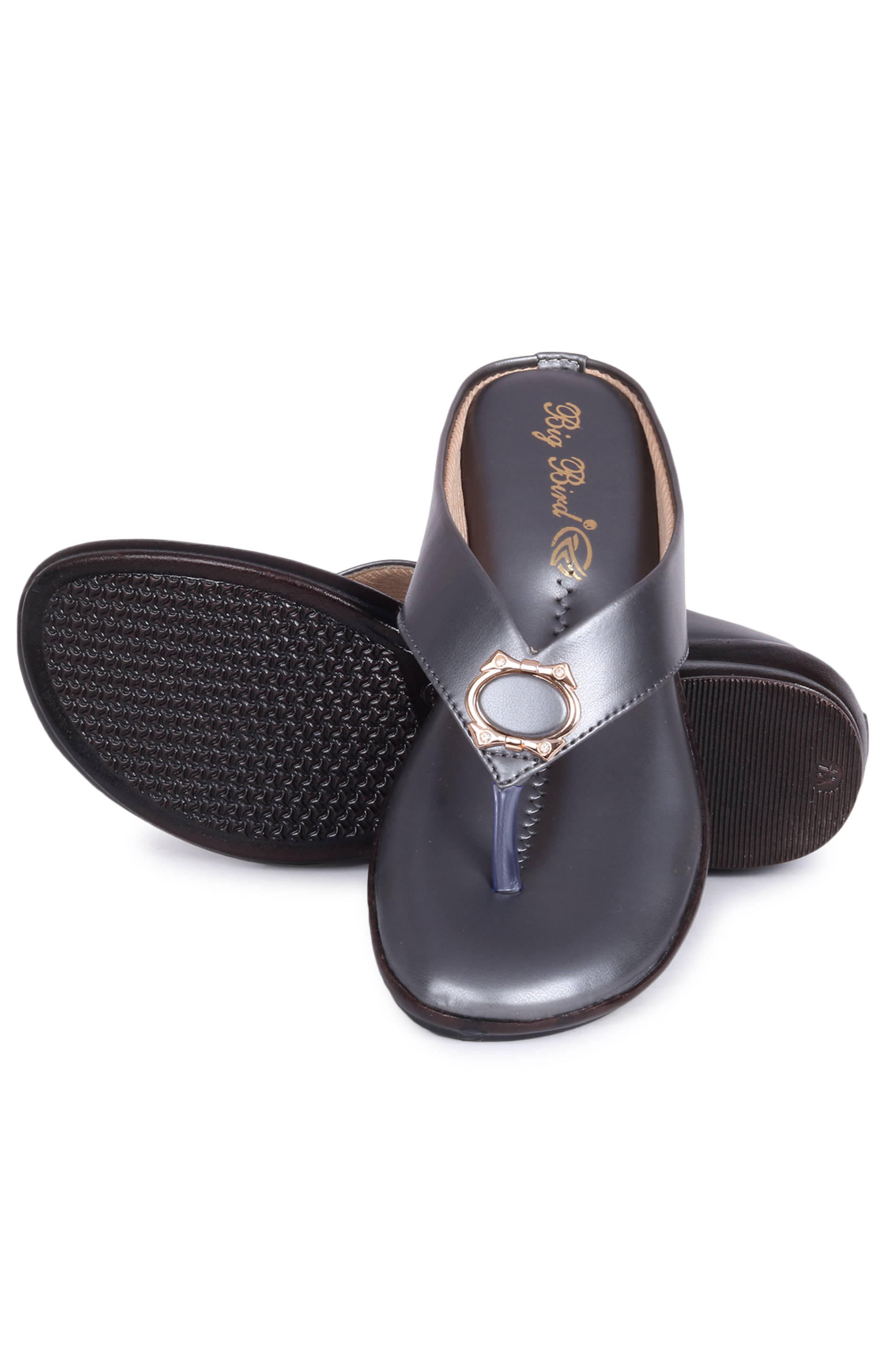     			Big Bird Footwear Dark Grey Women's Flats