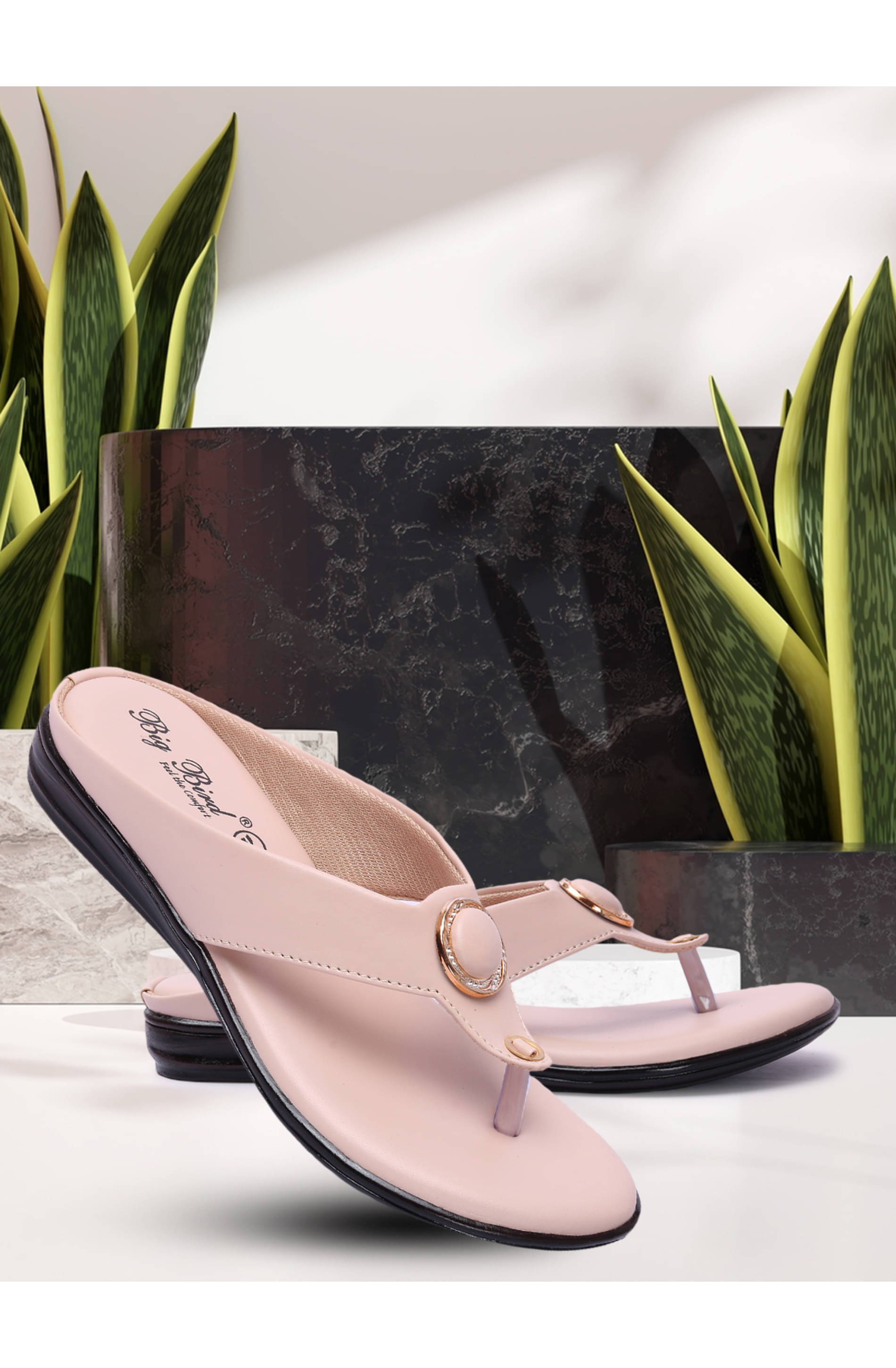     			Big Bird Footwear Pink Women's Flats