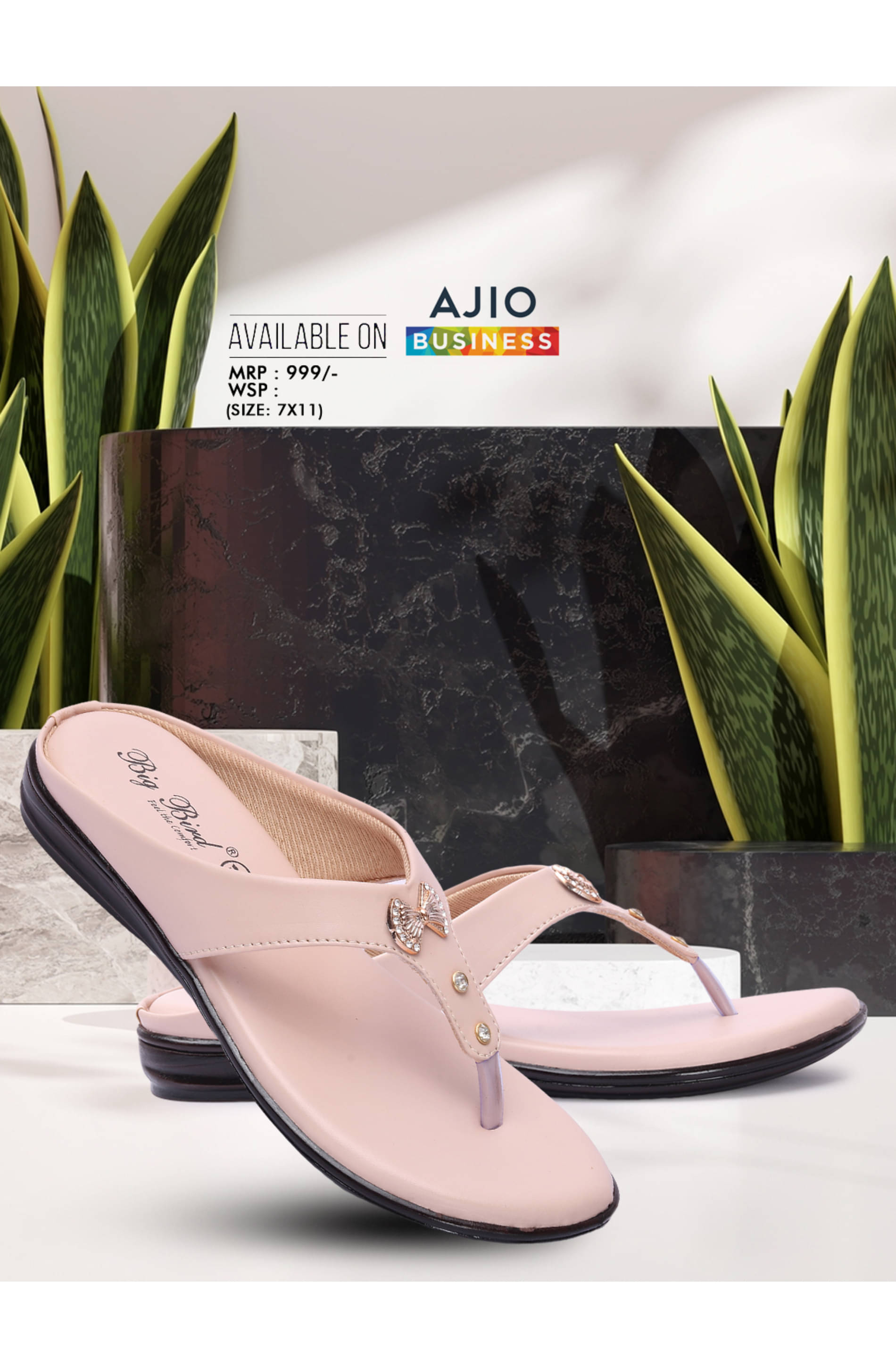     			Big Bird Footwear Pink Women's Flats