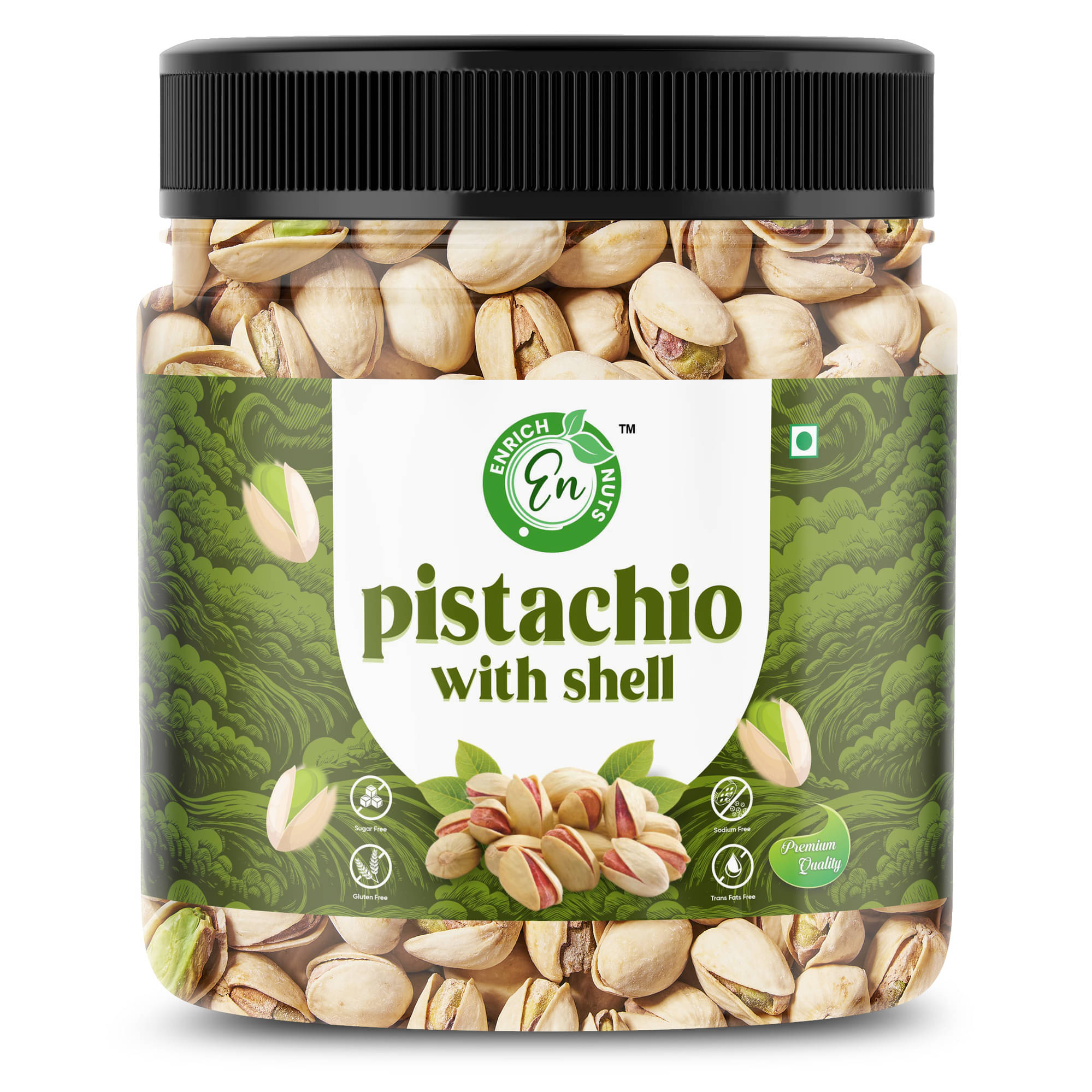     			ENRICH NUTS Roasted & Salted Pistachios 250GM