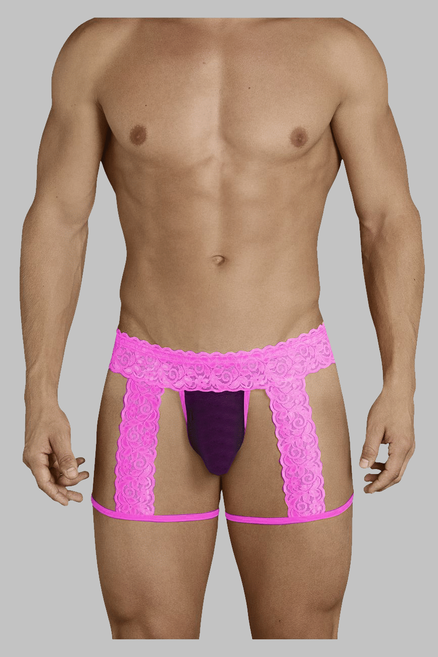 MUCKAMUCK - Pink STAR Nylon Men's G-String ( Pack of 1 )     			MUCKAMUCK - Pink STAR Nylon Men's G-String ( Pack of 1 )