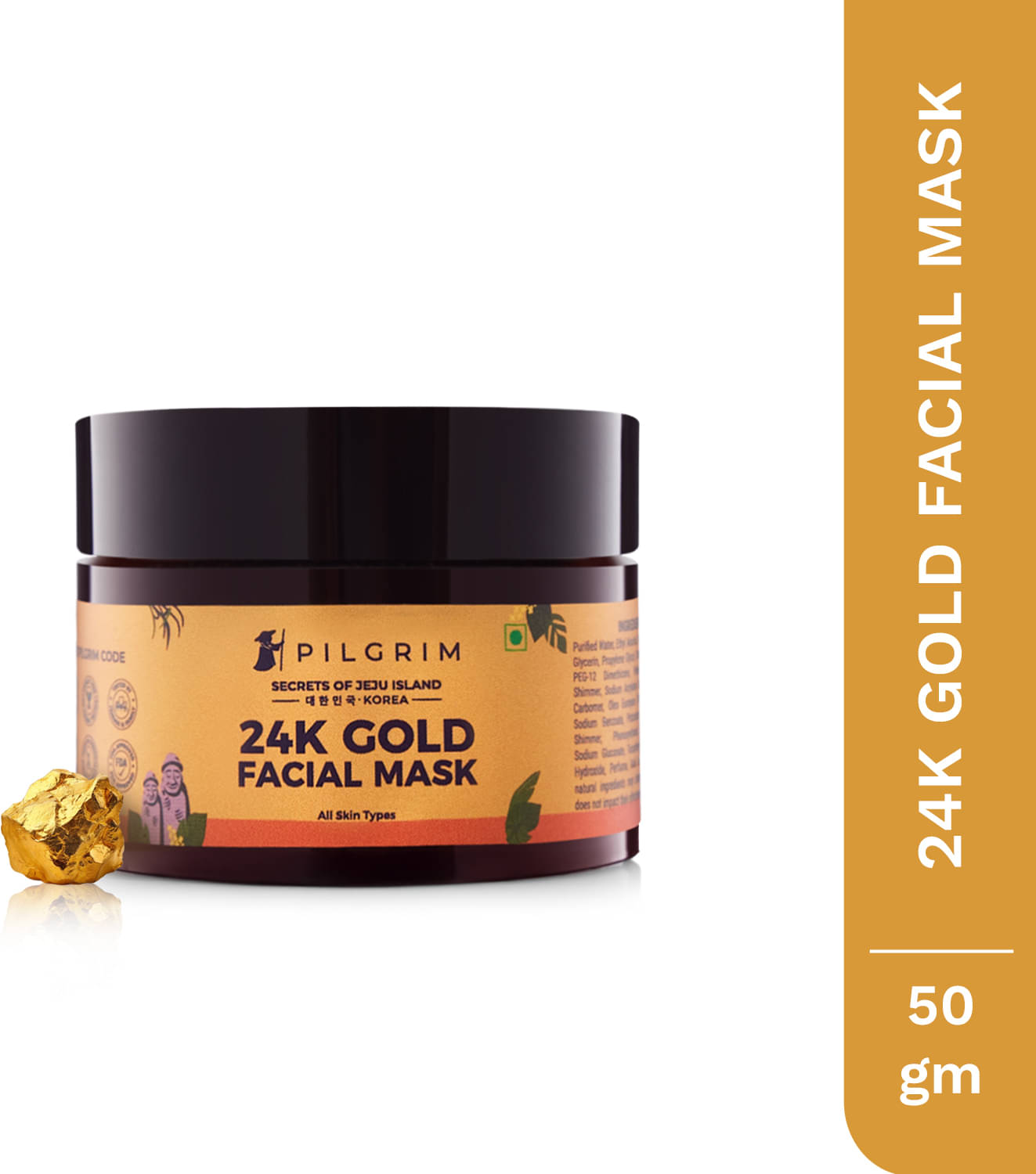     			Pilgrim 24K Gold Facial Mask Face Mask,For All Skin Type,50 Gm (pack Of 1)