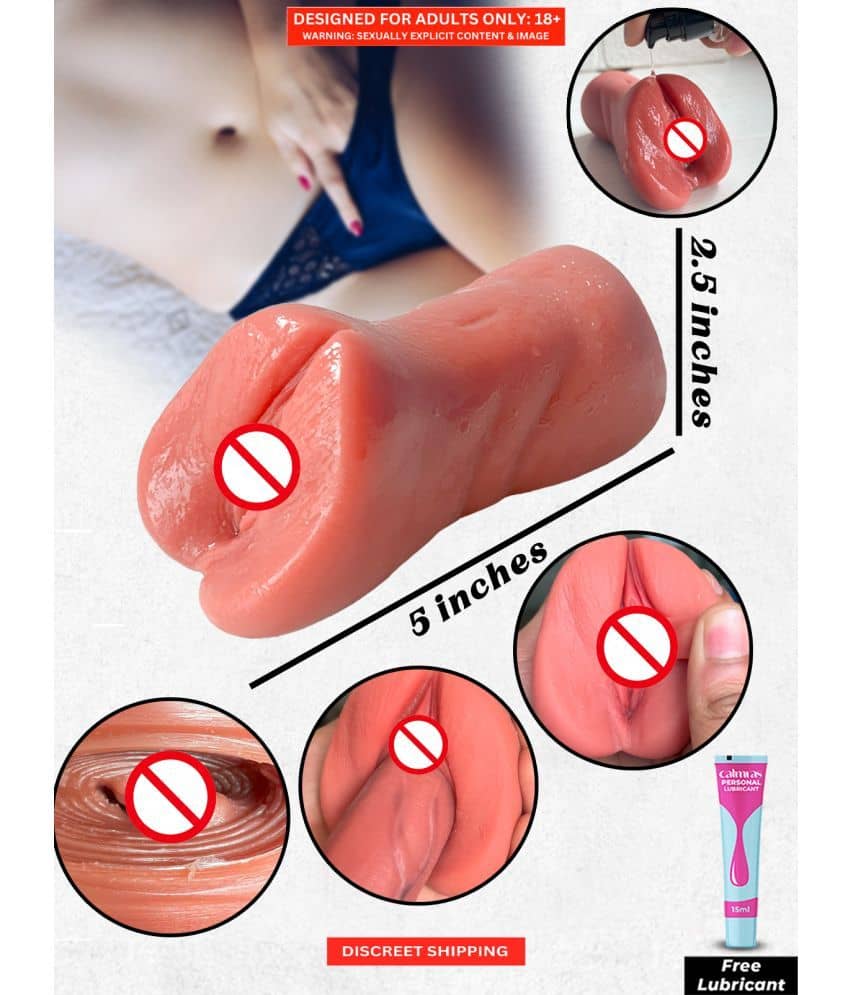 Reusable Realistic Male Masturbator- Waterproof and Light Weight Pocket Pussy Male Masturbator