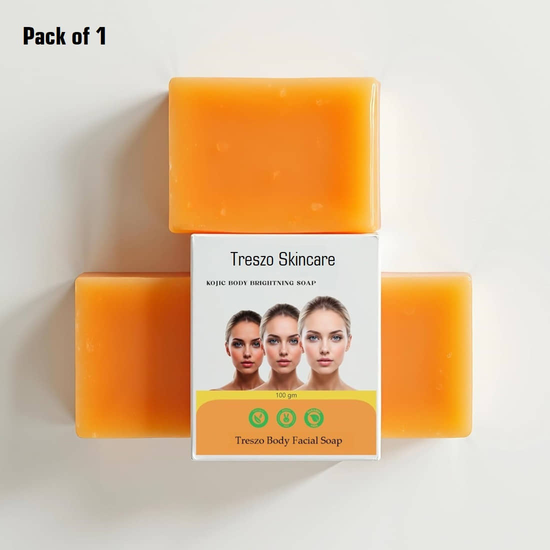 Treszo Beauty jiole Body Soap Natural All Skin Types Soap for All Skin Type ( Pack of 1 )