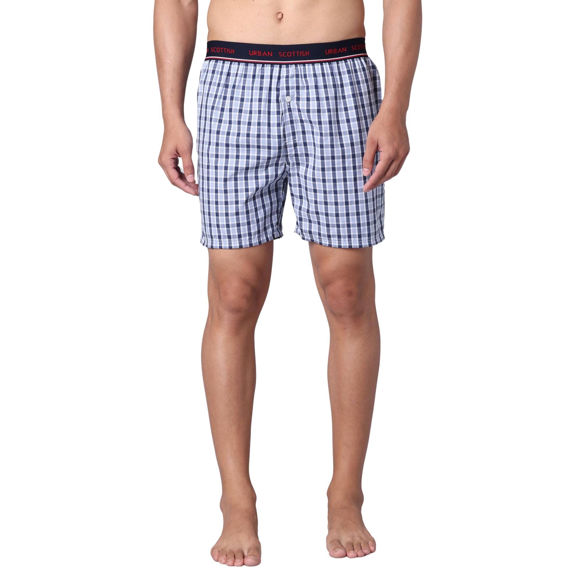     			URBAN SCOTTISH Pack of 1 Cotton Boxers For Men's ( Navy )