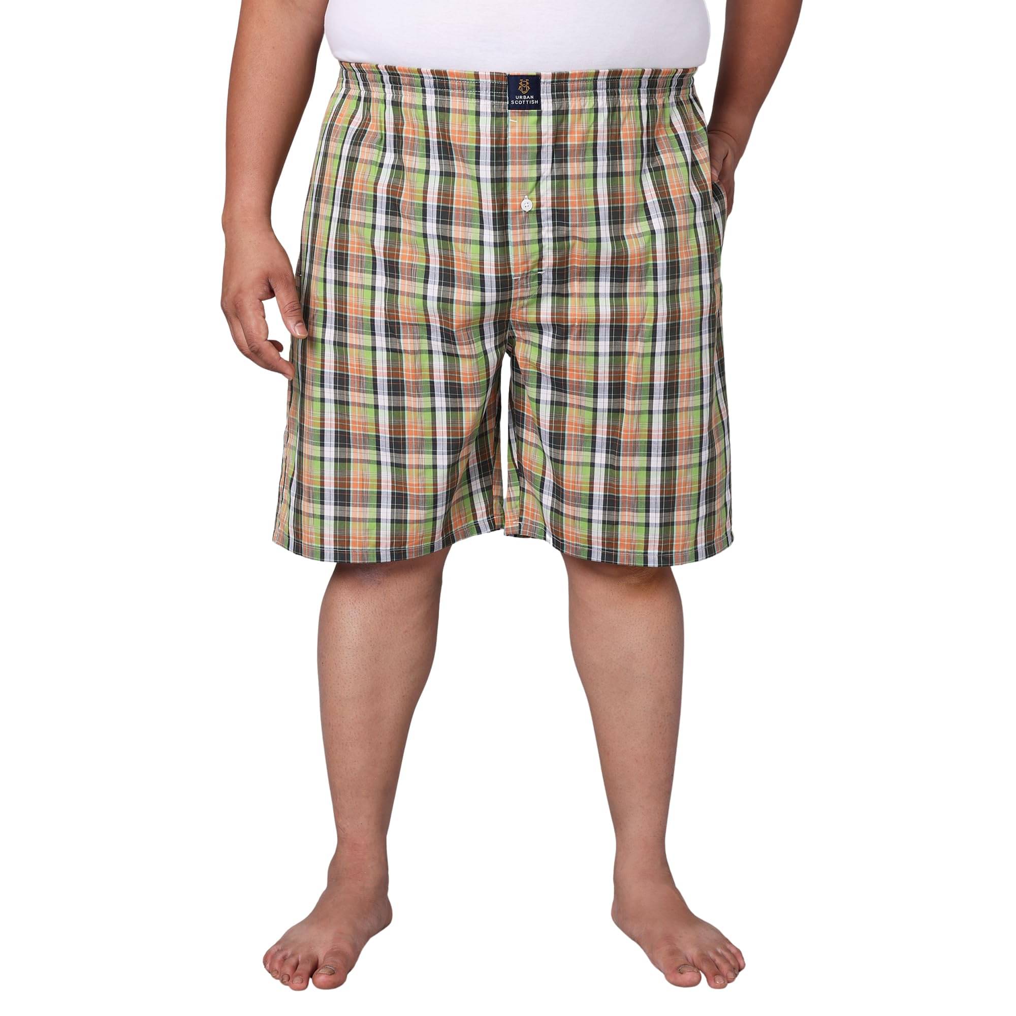 URBAN SCOTTISH Pack of 1 Cotton Boxers For Men's ( Multicolor )     			URBAN SCOTTISH Pack of 1 Cotton Boxers For Men's ( Multicolor )