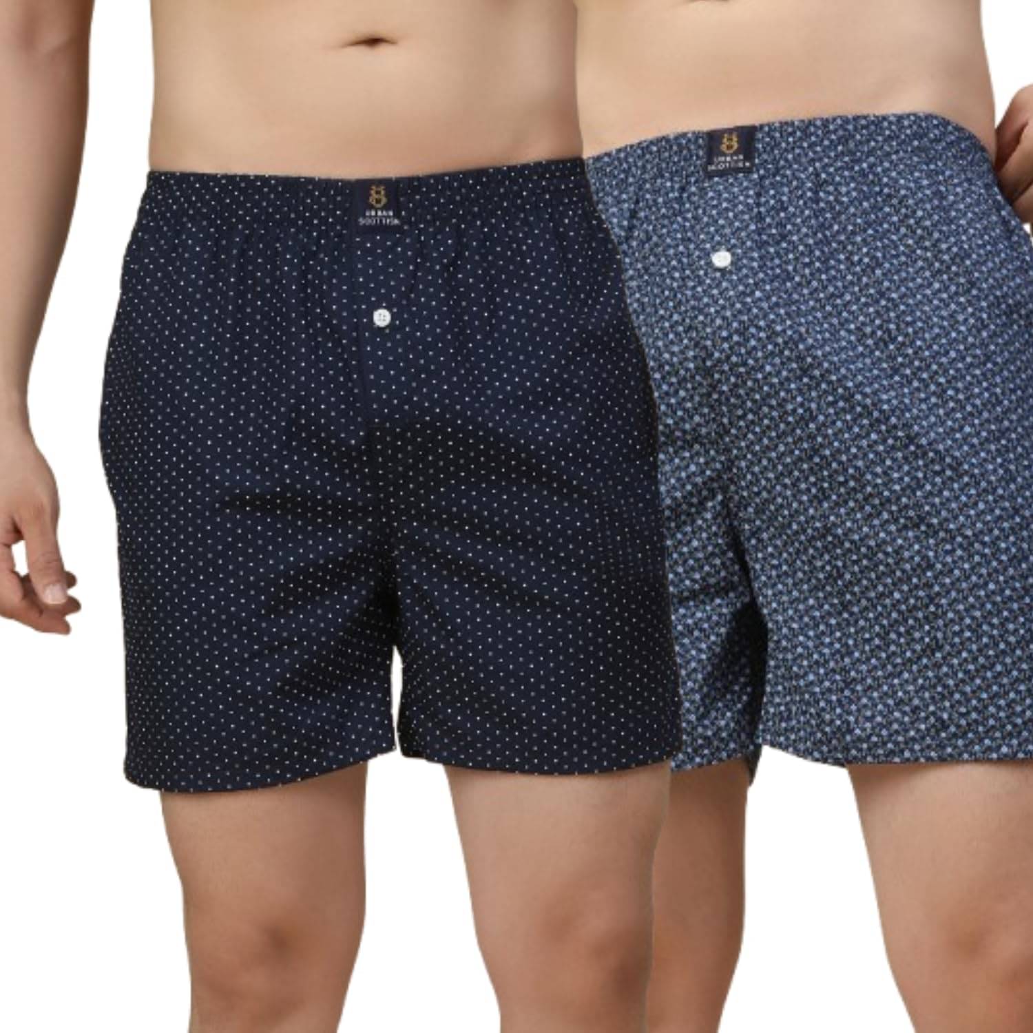     			URBAN SCOTTISH Pack of 2 Cotton Boxers For Men's ( Multicolor )