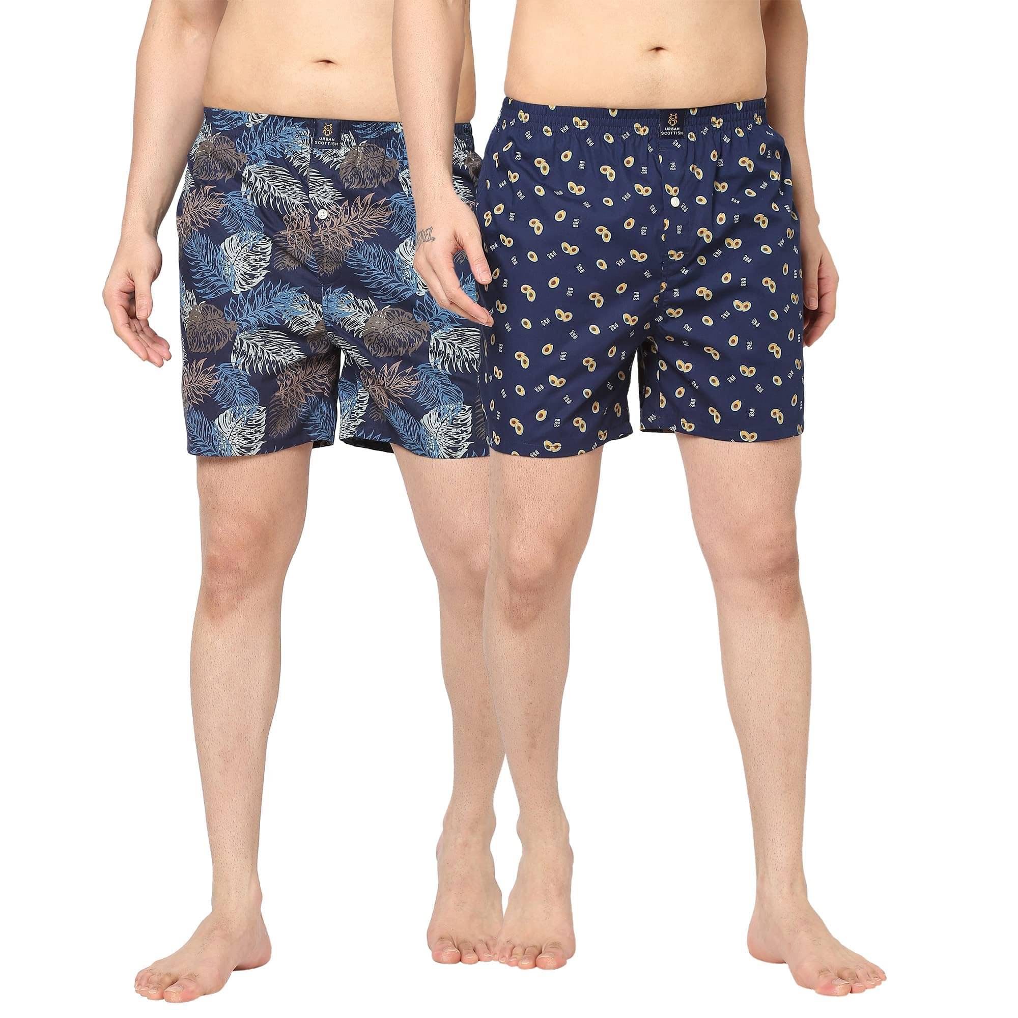     			URBAN SCOTTISH Pack of 2 Cotton Boxers For Men's ( Multicolor )