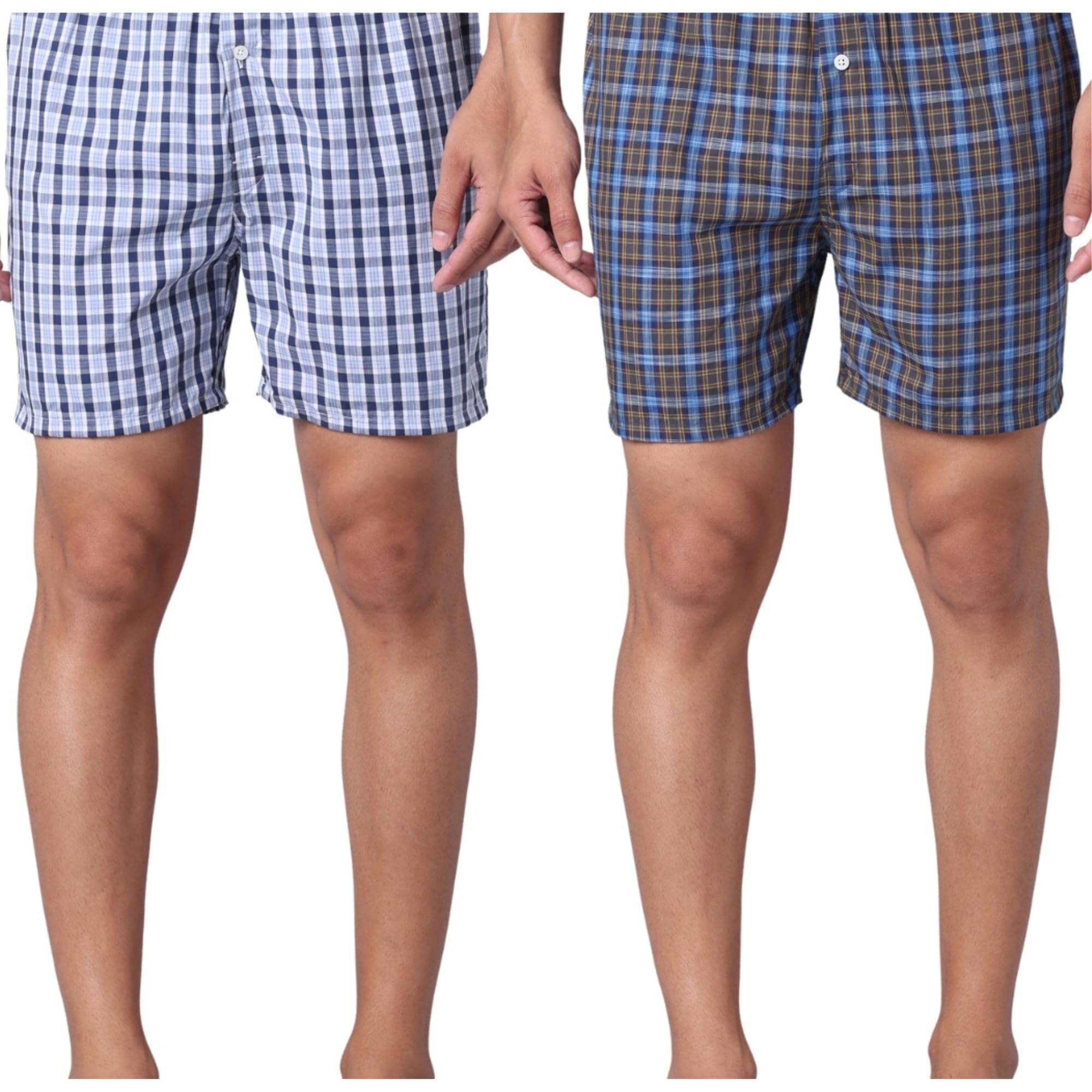     			URBAN SCOTTISH Pack of 2 Cotton Boxers For Men's ( Multicolor )