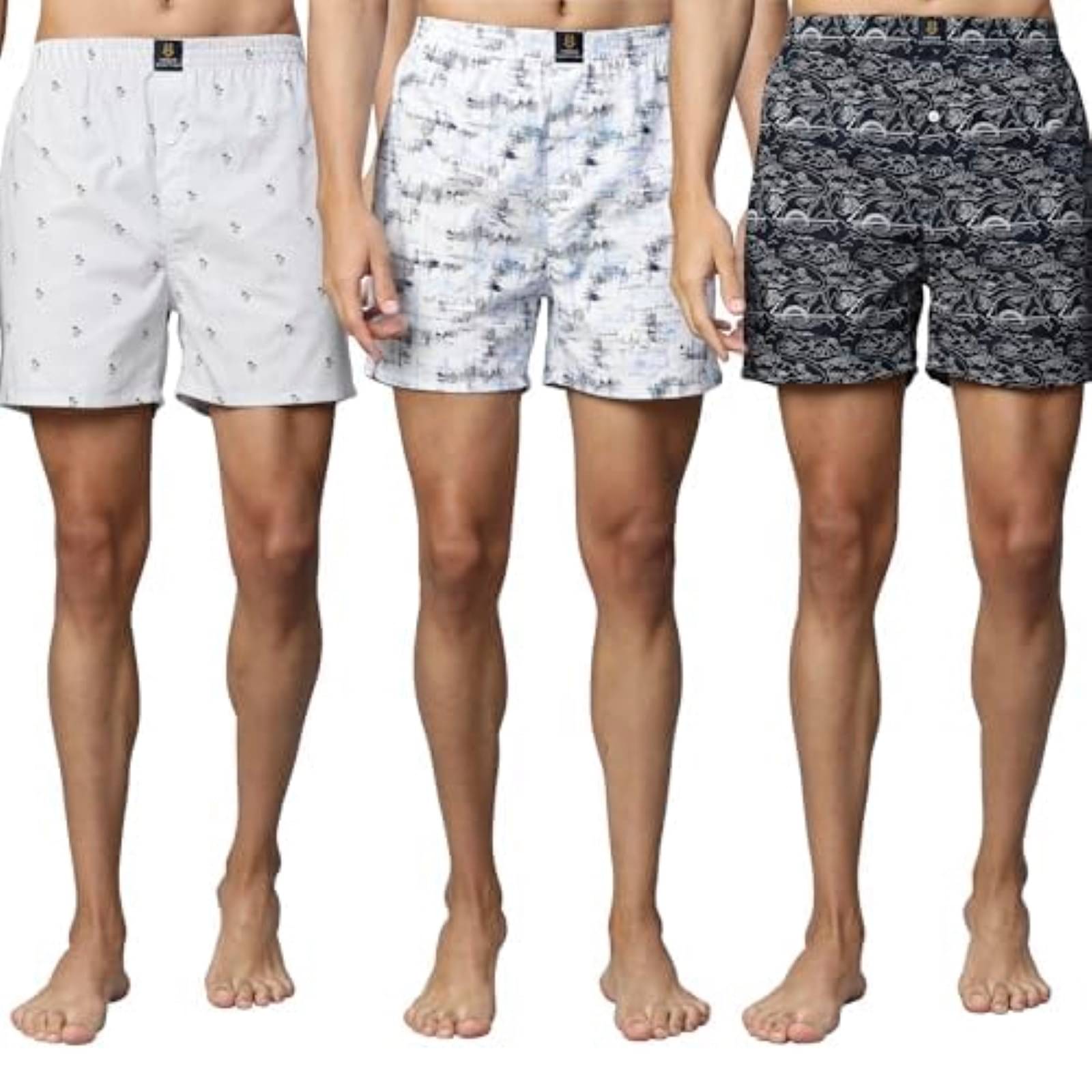 URBAN SCOTTISH Pack of 3 Cotton Boxers For Men's ( Multicolor ) URBAN SCOTTISH Pack of 3 Cotton Boxers For Men's ( Multicolor )