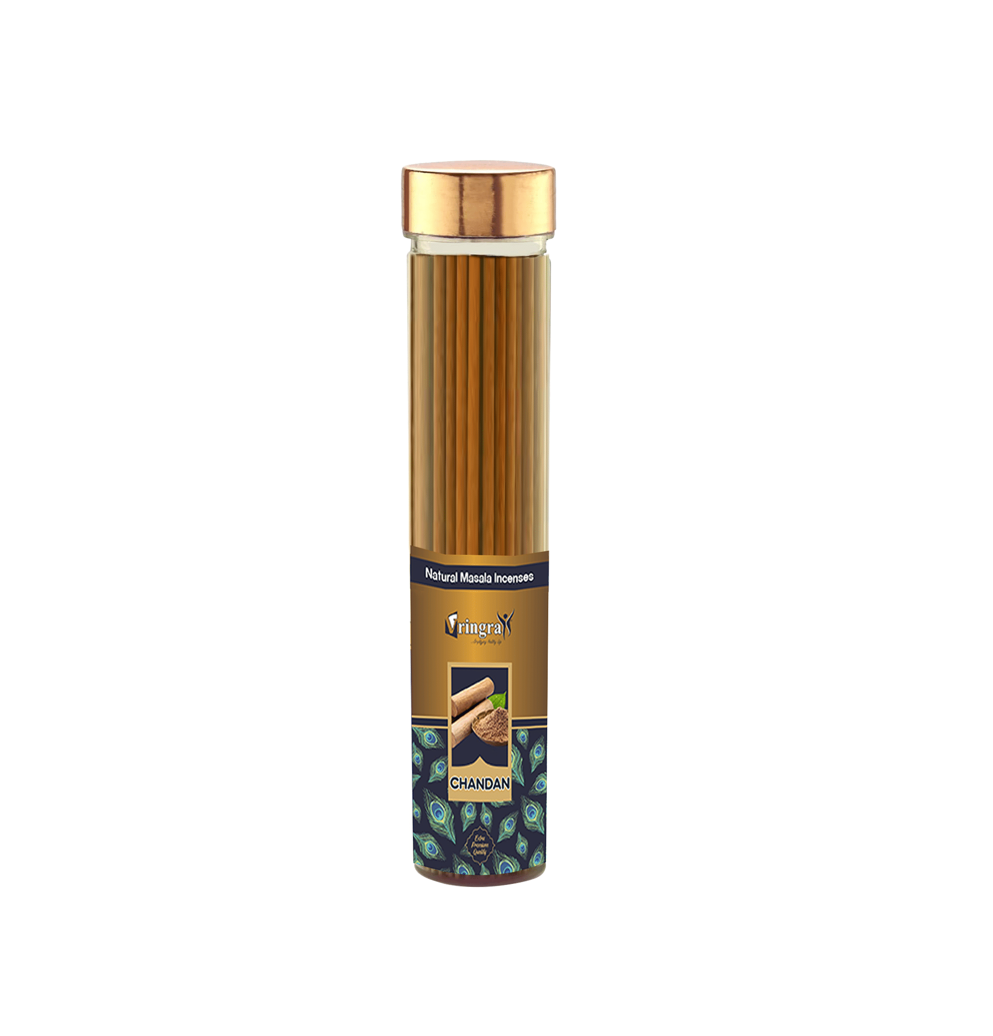     			Vringra Chandan Agarbattis Incense Stick Aroma 100 gm ( Pack of 1 )