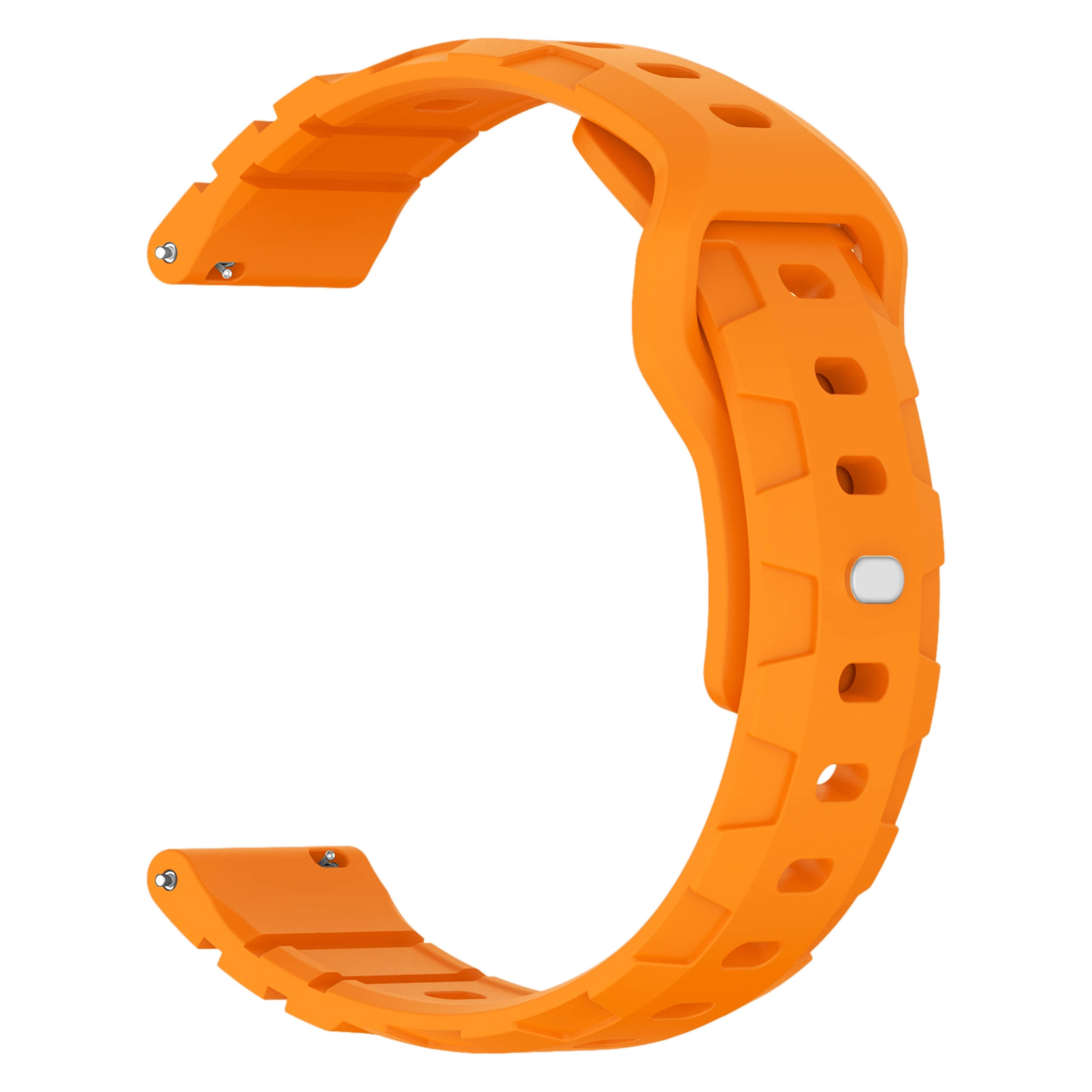     			ACM Watch Strap Silicone Belt 22mm compatible with Noise Noisefit Halo 2 Smartwatch Button Closure Band Orange