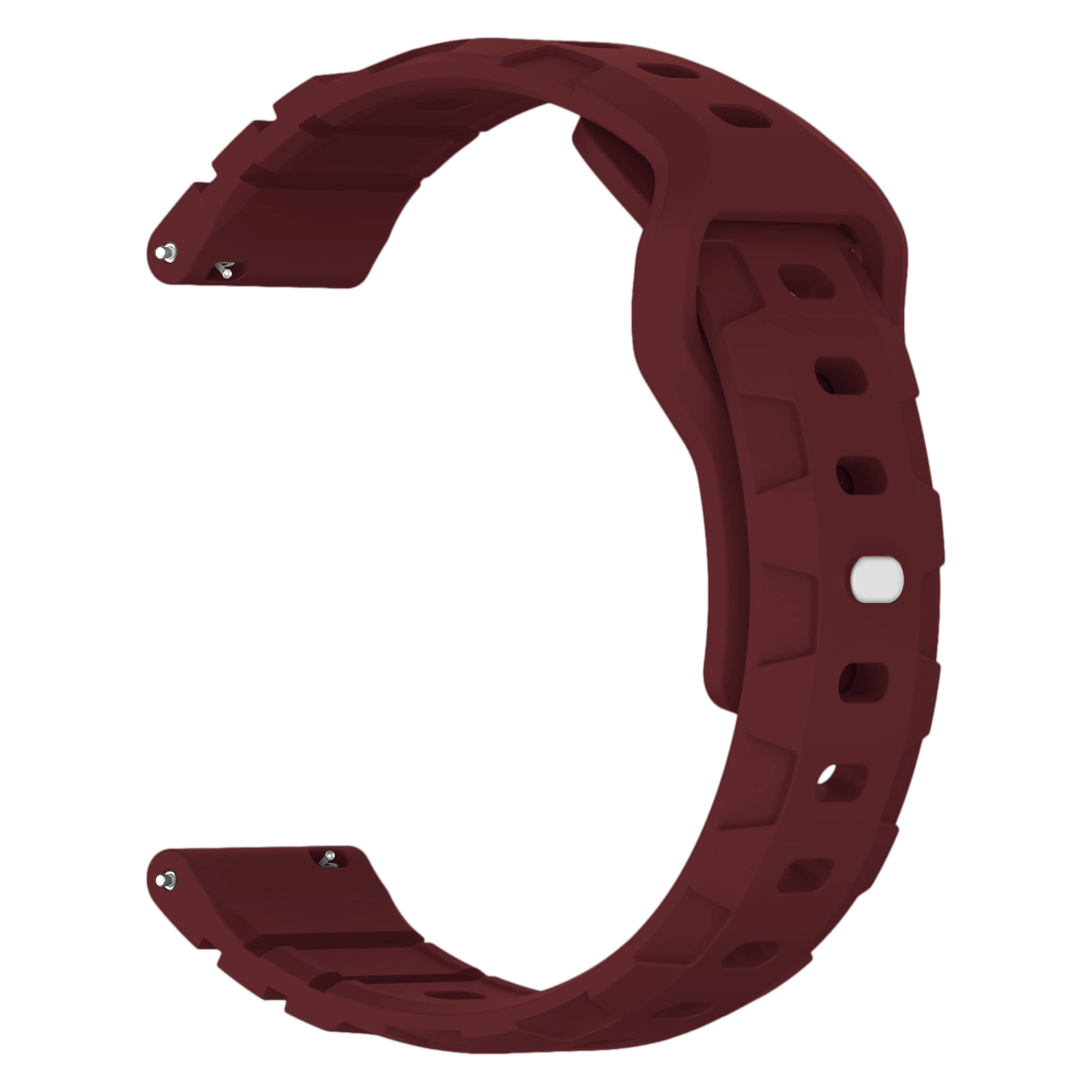     			ACM Watch Strap Silicone Belt 22mm compatible with Fastrack Styler X2 Smartwatch Button Closure Band Maroon