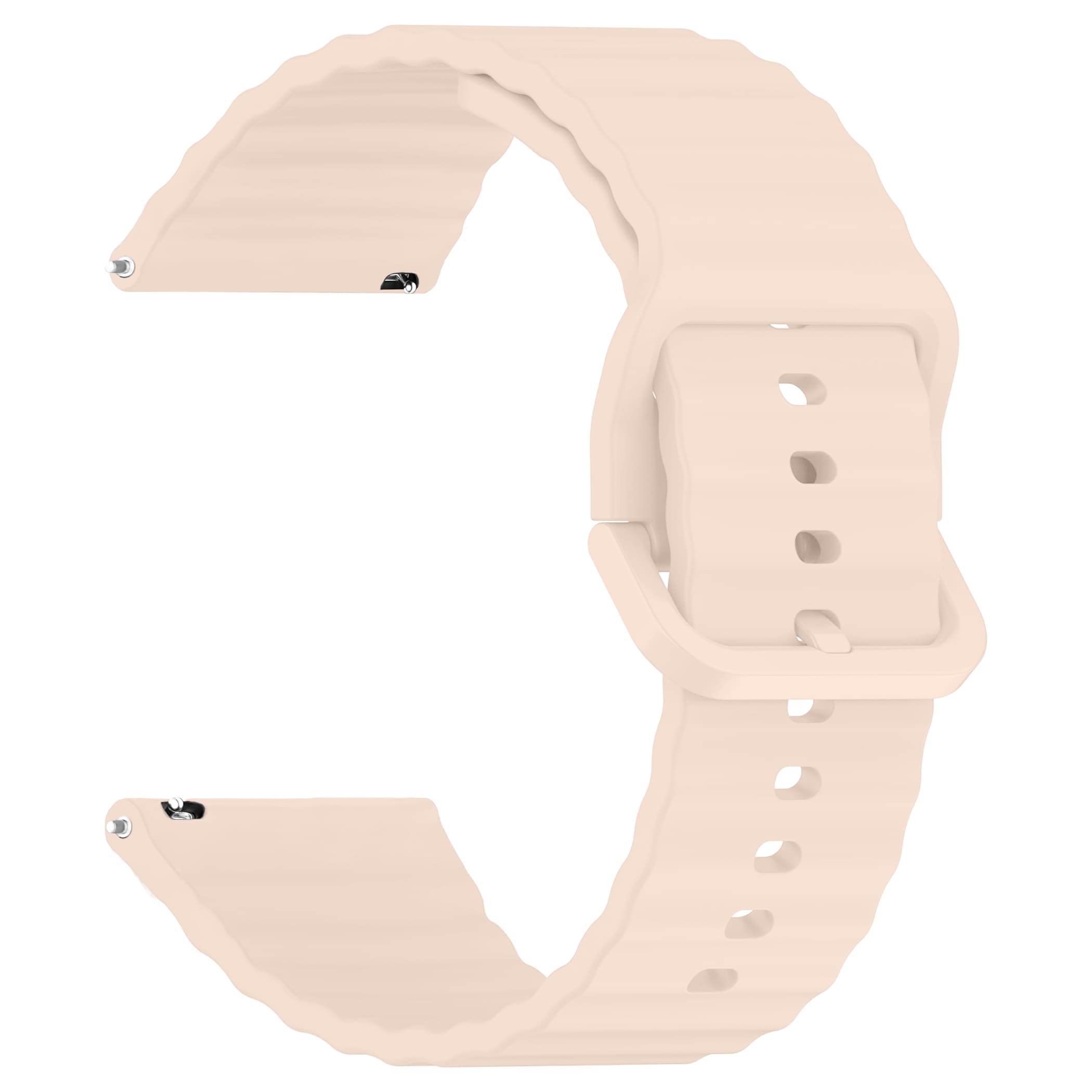 ACM Watch Strap Silicone Classy Belt 22mm compatible with Maxima Max Pro Apex Smartwatch Belt Luxury Band Creame Pink ACM Watch Strap Silicone Classy Belt 22mm compatible with Maxima Max Pro Apex Smartwatch Belt Luxury Band Creame Pink