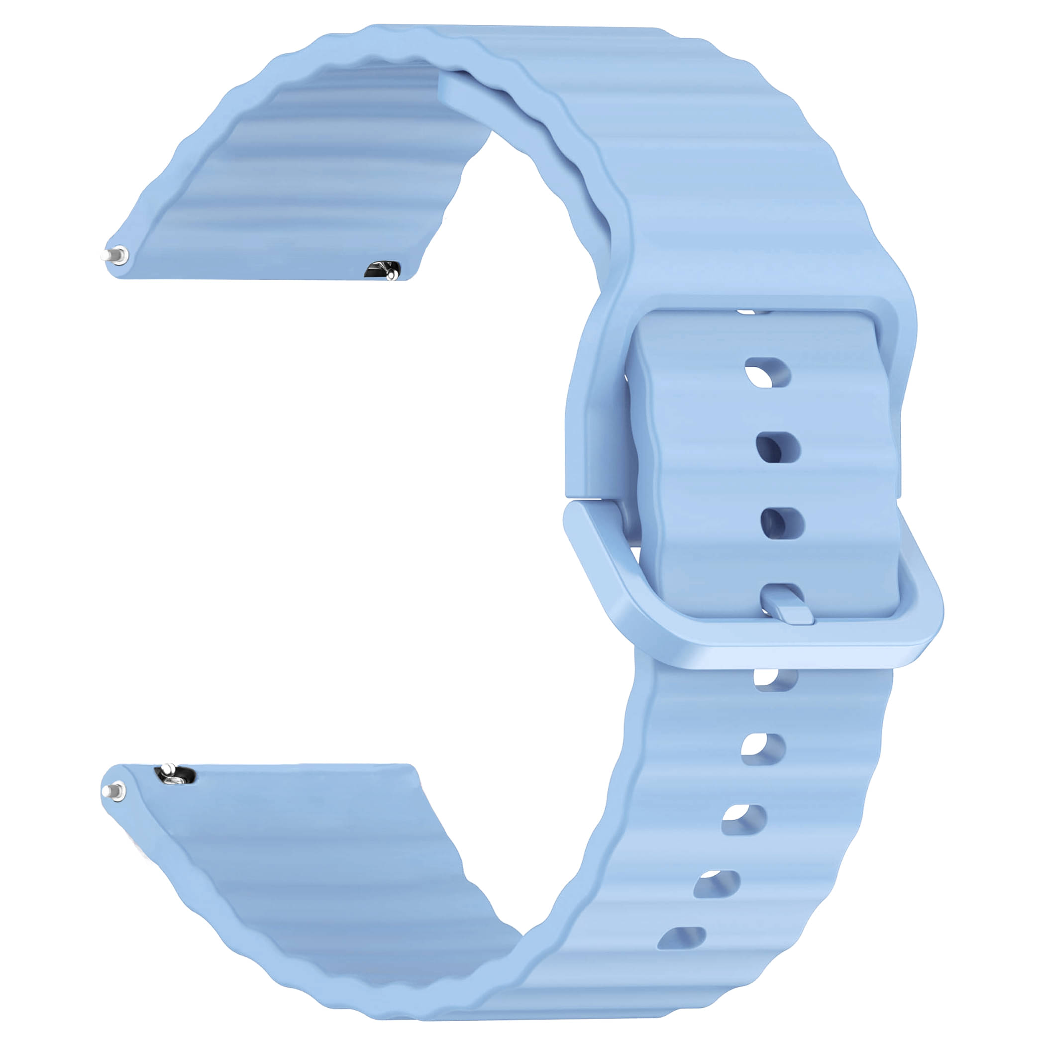     			ACM Watch Strap Silicone Classy Belt 22mm compatible with Noise Colorfit Macro Smartwatch Belt Luxury Band Light Blue