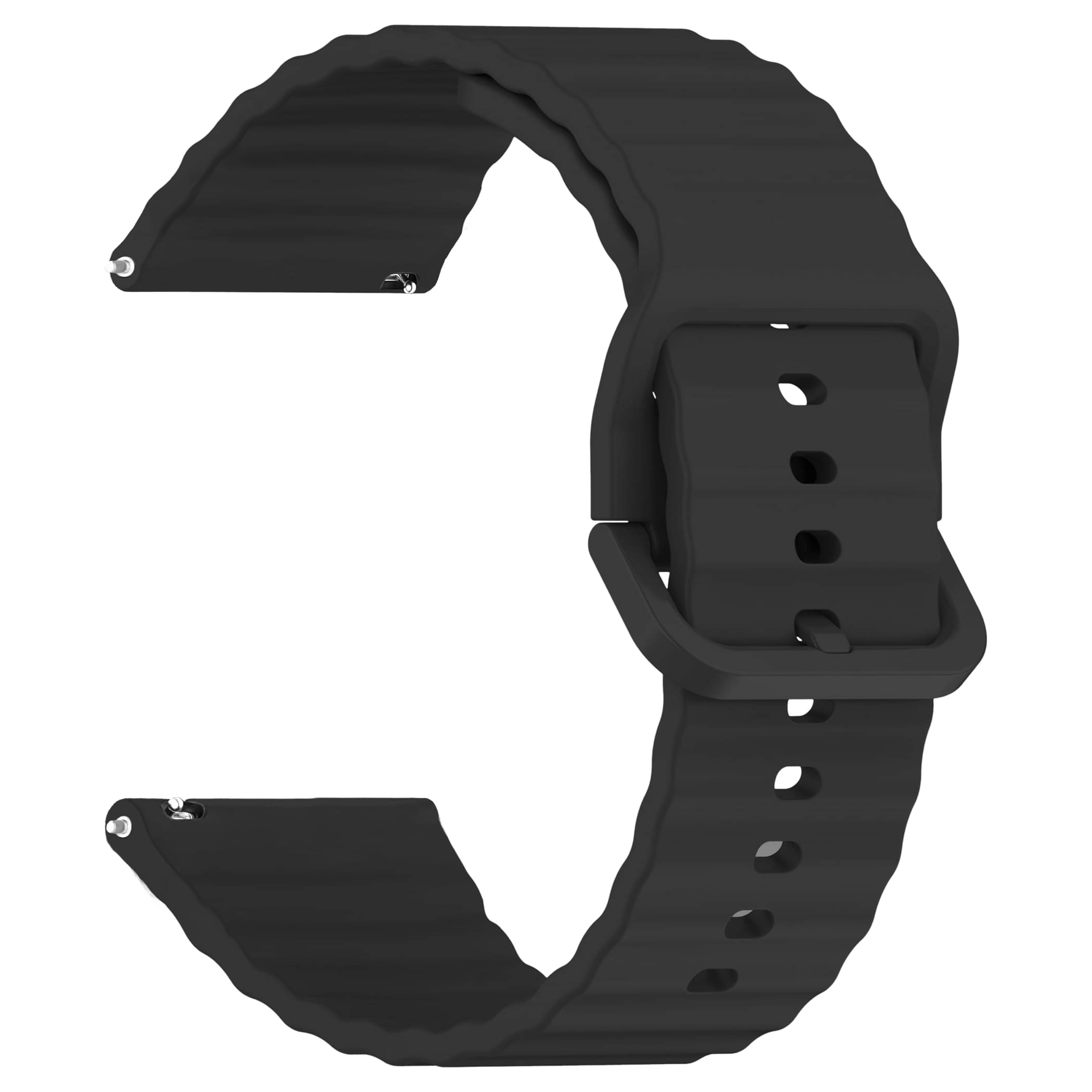 ACM Watch Strap Silicone Classy Belt 22mm compatible with Boat Lunar Embrace Smartwatch Belt Luxury Band Black ACM Watch Strap Silicone Classy Belt 22mm compatible with Boat Lunar Embrace Smartwatch Belt Luxury Band Black