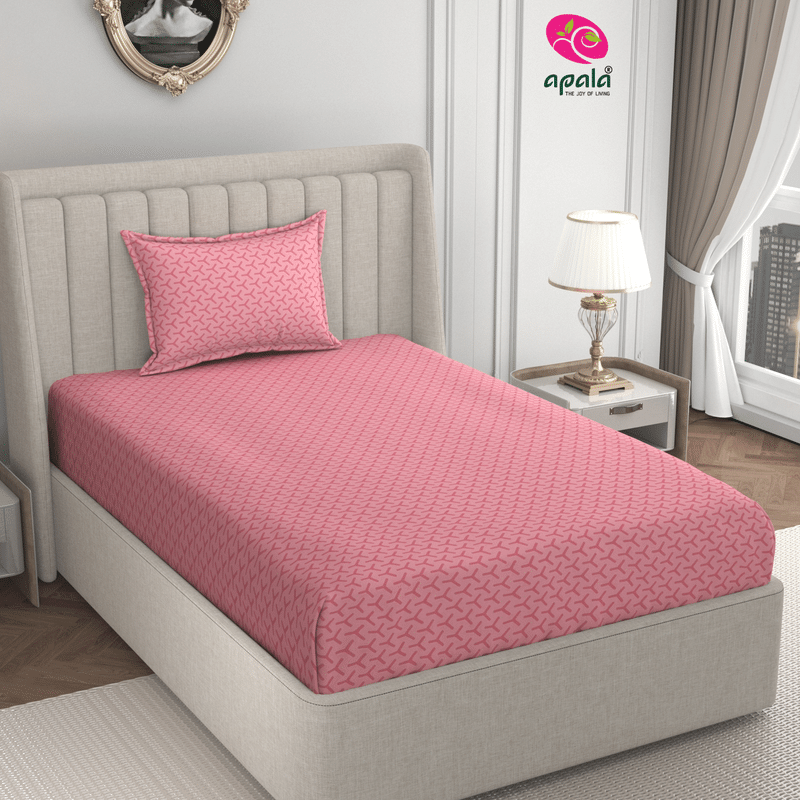 Apala Microfiber 1 Single Bedsheet with 1 Pillow Cover ( Peach )     			Apala Microfiber 1 Single Bedsheet with 1 Pillow Cover ( Peach )