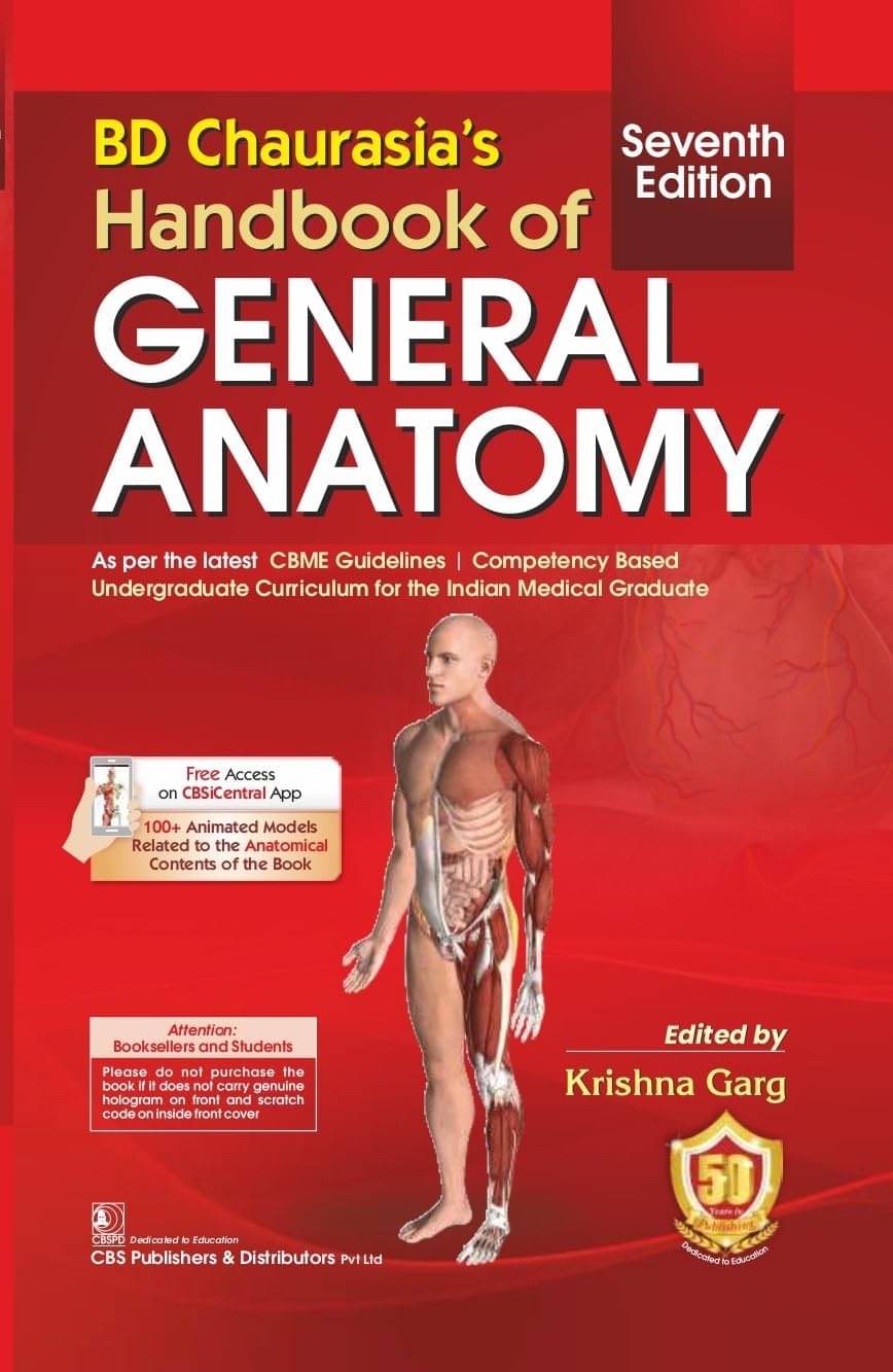     			BD Chaurasia’s Handbook of General Anatomy 7th Edition Paperback