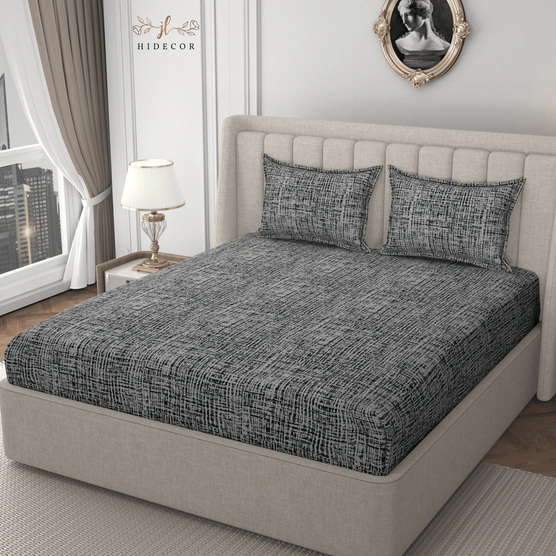 HIDECOR Microfiber 1 Double King Bedsheet with 2 Pillow Covers ( Gray ) HIDECOR Microfiber 1 Double King Bedsheet with 2 Pillow Covers ( Gray )