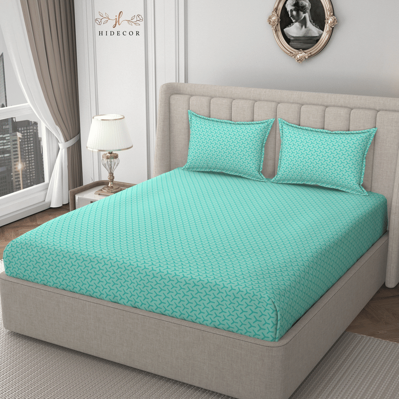 HIDECOR Microfiber 1 Double King Bedsheet with 2 Pillow Covers ( Blue ) HIDECOR Microfiber 1 Double King Bedsheet with 2 Pillow Covers ( Blue )