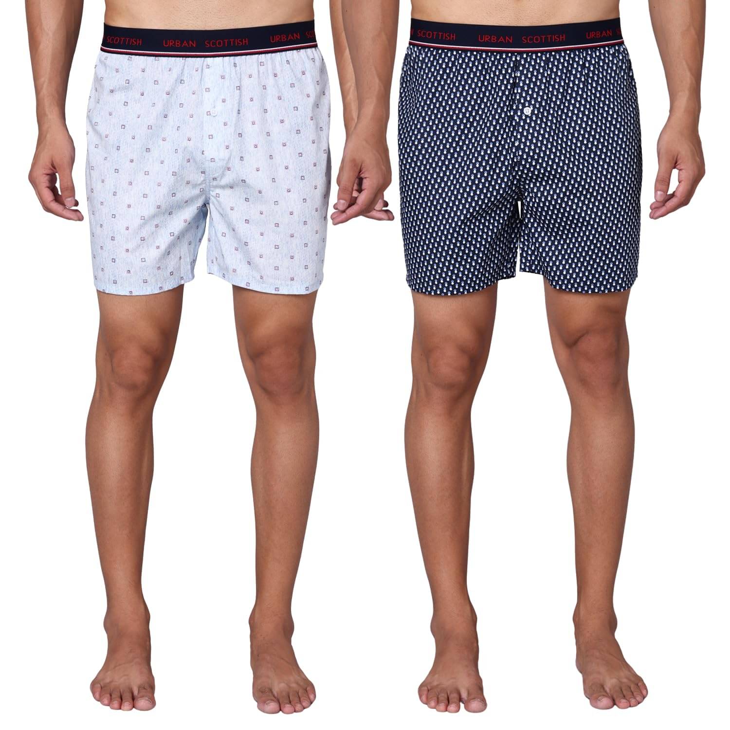 URBAN SCOTTISH Pack of 2 Cotton Boxers For Men's ( Multicolor ) URBAN SCOTTISH Pack of 2 Cotton Boxers For Men's ( Multicolor )