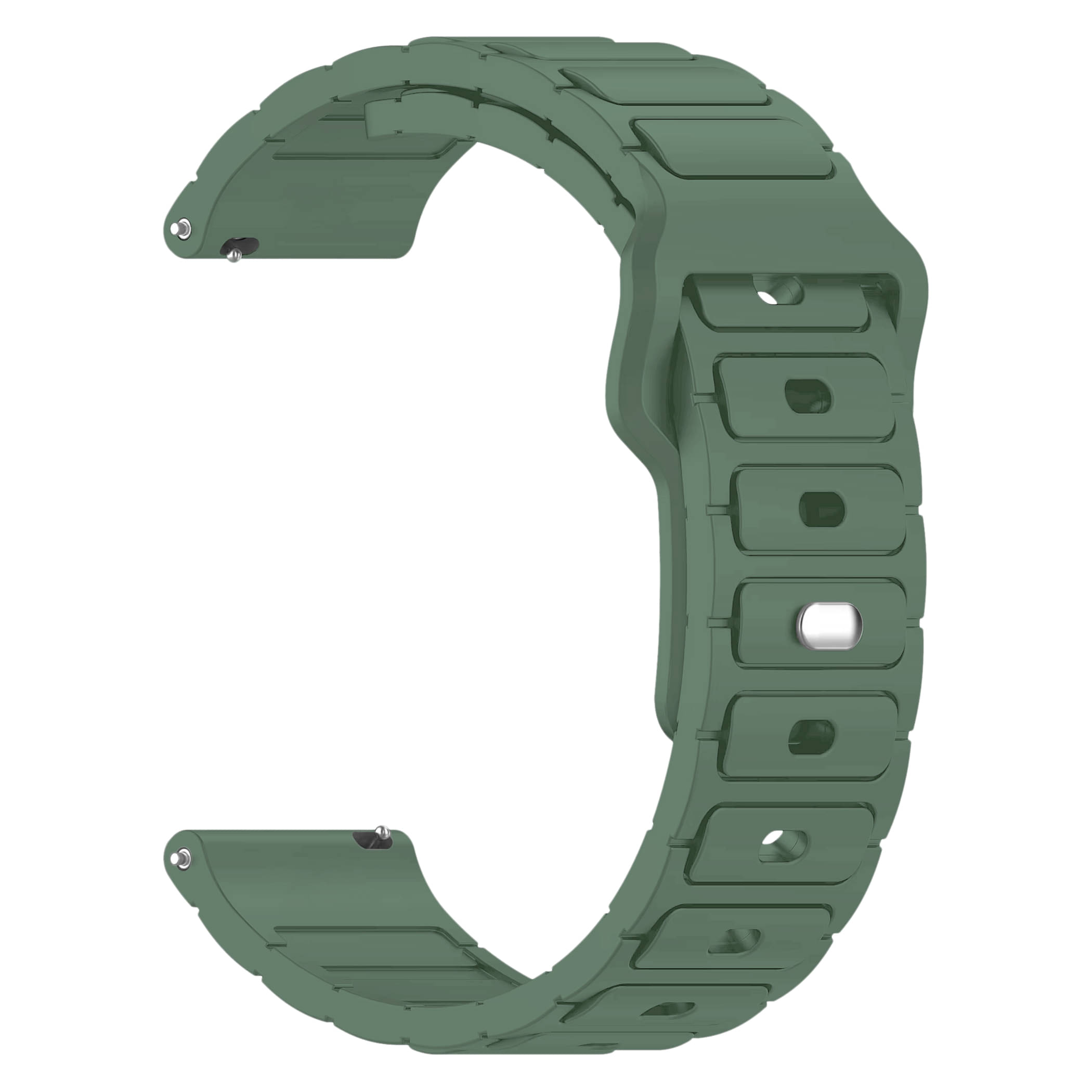 ACM Watch Strap Silicone Belt 22mm compatible with Pebble Dare Smartwatch Sports Button Closure Band Green ACM Watch Strap Silicone Belt 22mm compatible with Pebble Dare Smartwatch Sports Button Closure Band Green