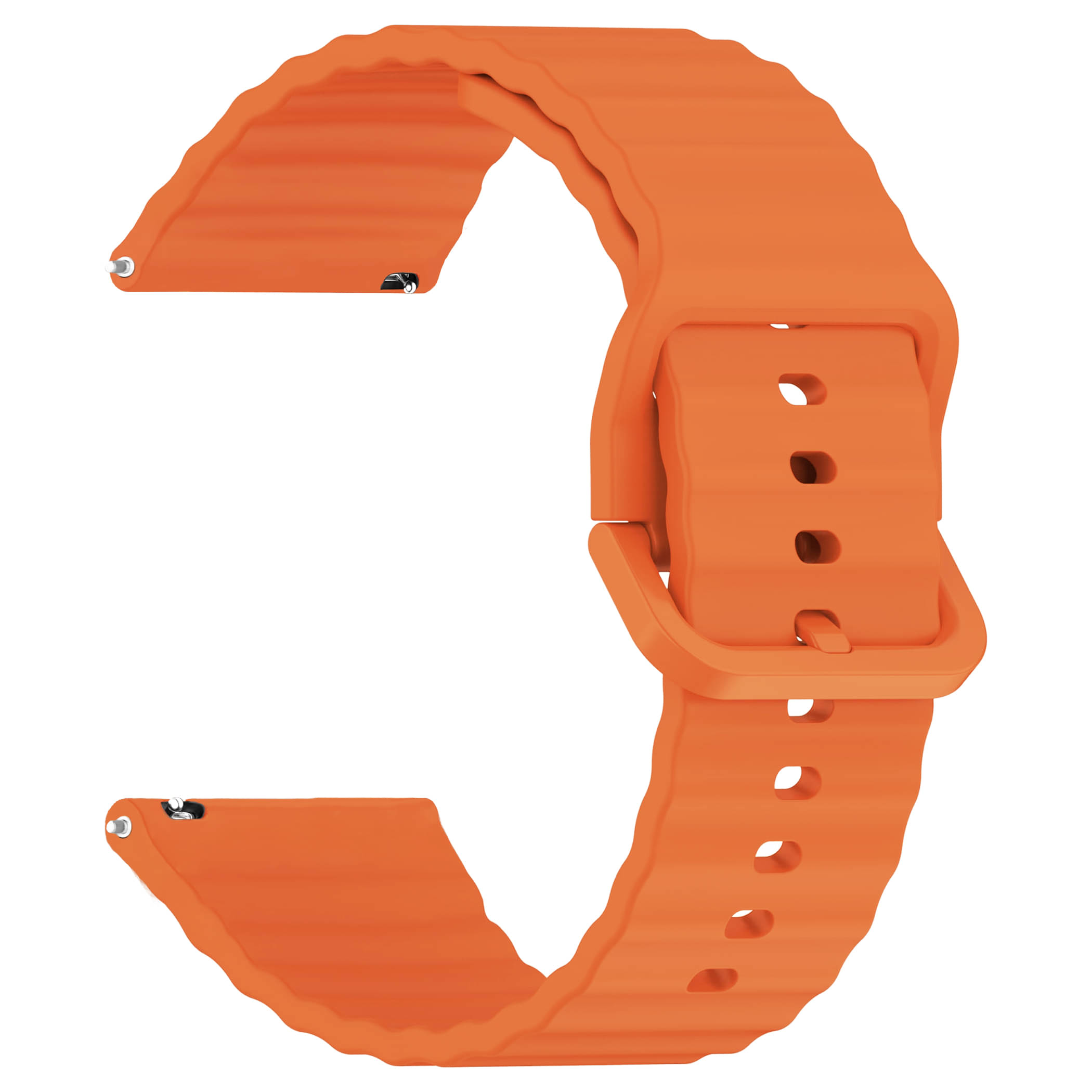     			ACM Watch Strap Silicone Classy Belt 22mm compatible with Noise Colorfit Caliber 3 Smartwatch Belt Luxury Band Orange