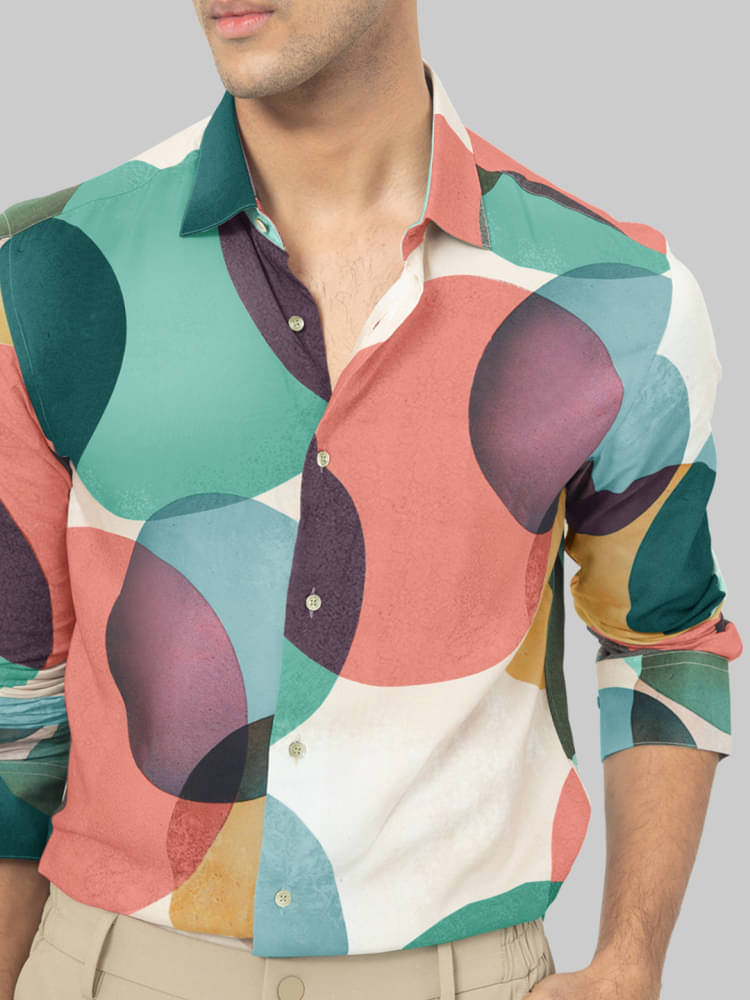 Eyebogler Linen Regular Fit Printed Full Sleeves Men's Casual Shirt - Multi ( Pack of 1 ) Eyebogler Linen Regular Fit Printed Full Sleeves Men's Casual Shirt - Multi ( Pack of 1 )