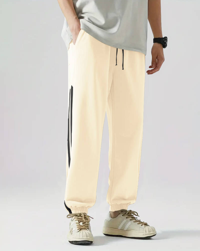     			Eyebogler Regular Flat Men's Joggers - Beige ( Pack of 1 )