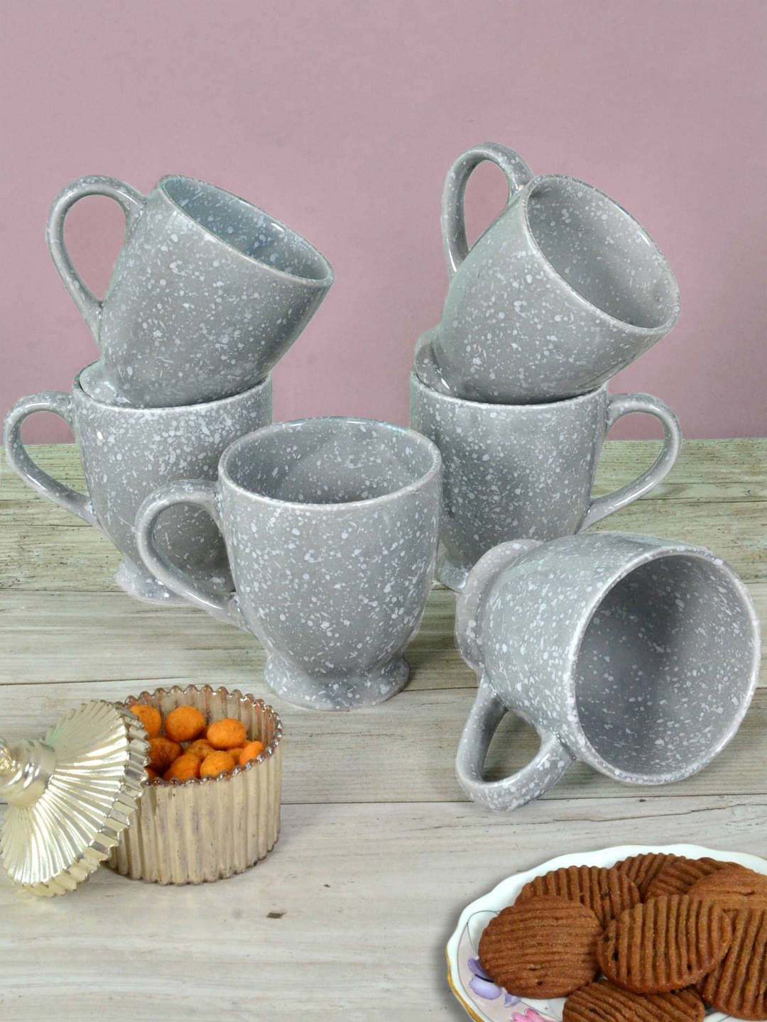     			FABINALIV FLMUG-1036 Ceramic Coffee Mug 280 mL ( Pack of 6 )