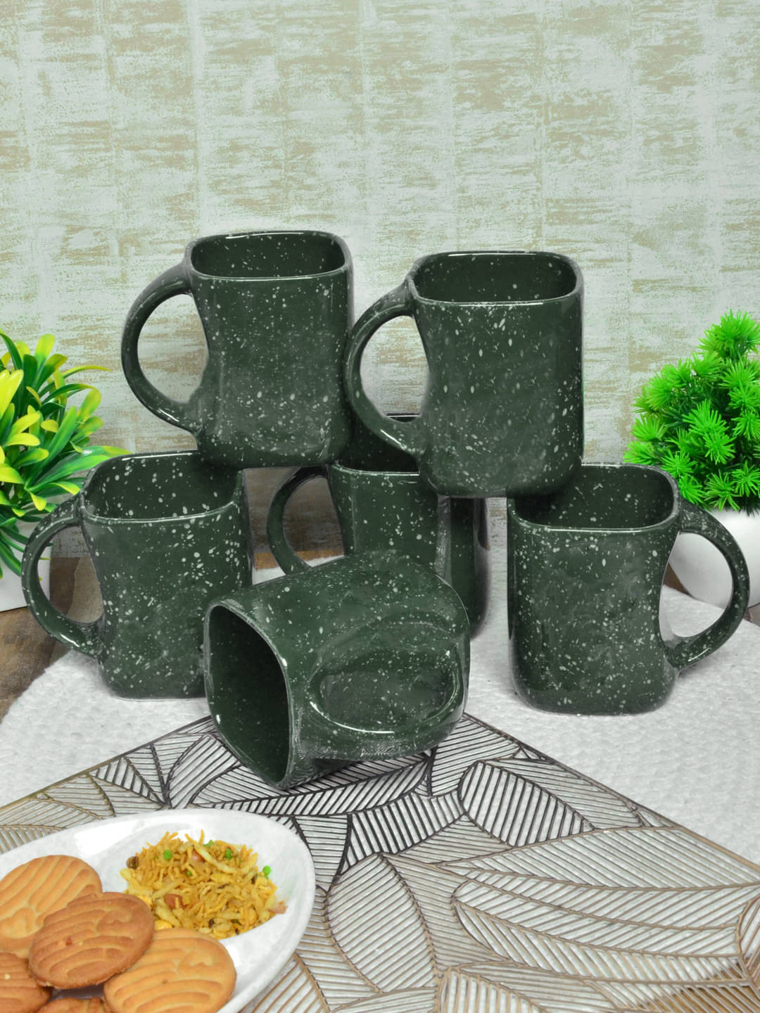     			FABINALIV FLMUG-1060 Solid Ceramic Coffee Mug 310 mL ( Pack of 6 )