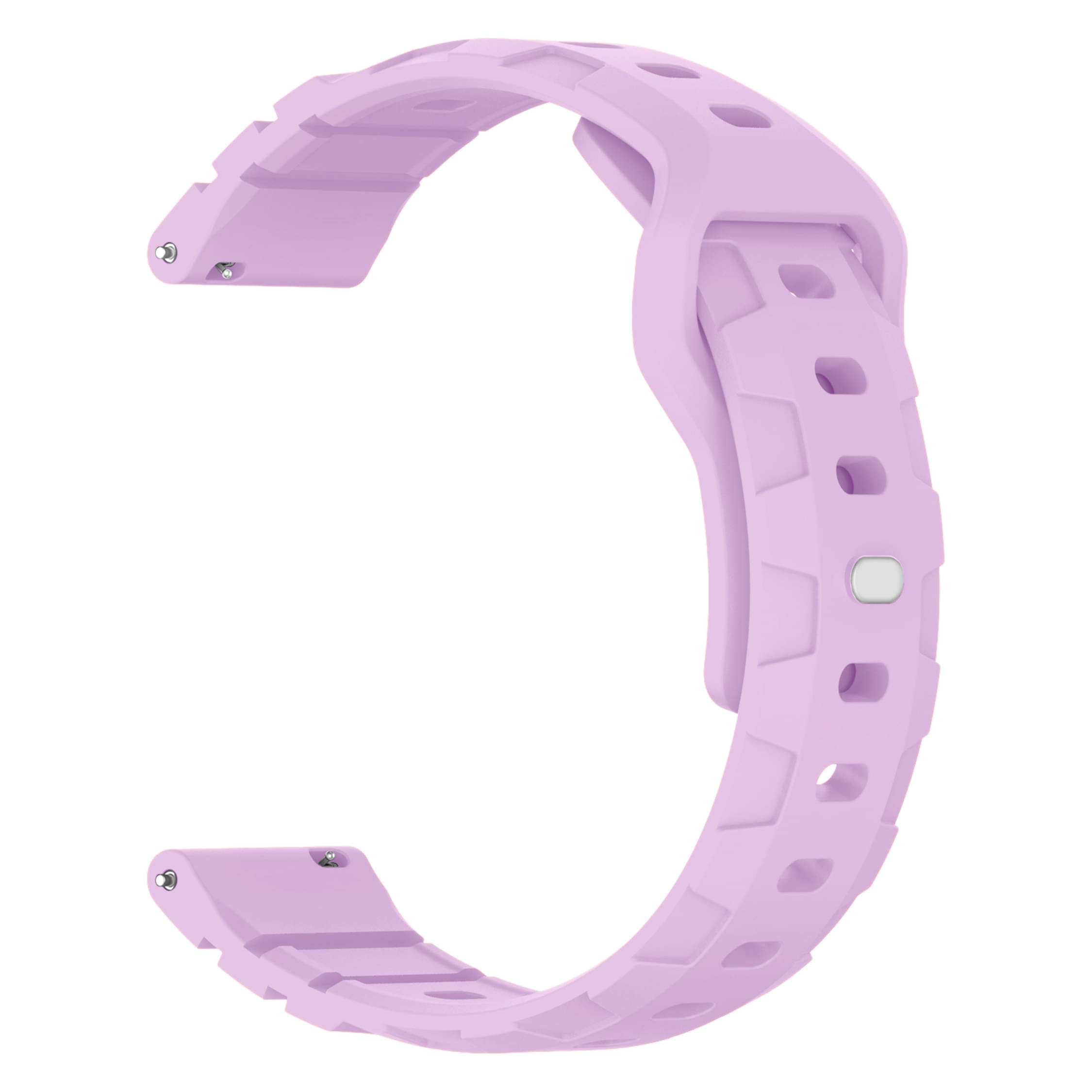 ACM Watch Strap Silicone Belt 22mm compatible with Noise Colorfit Hexa Smartwatch Button Closure Band Lavender     			ACM Watch Strap Silicone Belt 22mm compatible with Noise Colorfit Hexa Smartwatch Button Closure Band Lavender