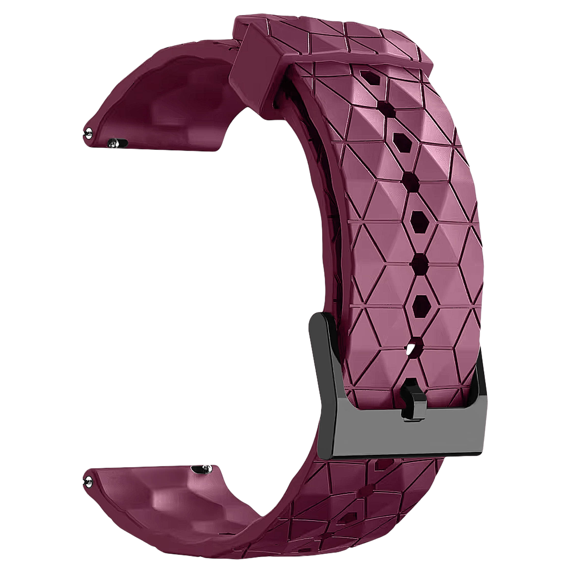     			ACM Watch Strap Silicone Designer Belt 20mm compatible with Urban Dream Smartwatch Sports Hook Band Purple