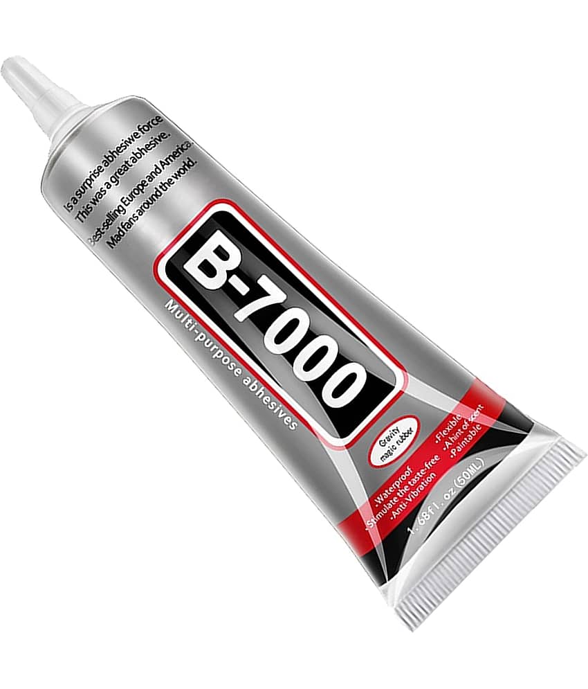 B 7000 50ml Mobile Display Resin Black Glue, Multipurpose Fabric Glue, Mobile Glue for Screen Repairing, Glue drops for Jewelry, Shoes, Art and Crafts. (Transparent) - Stationery | Buy online on ZillyBuy
