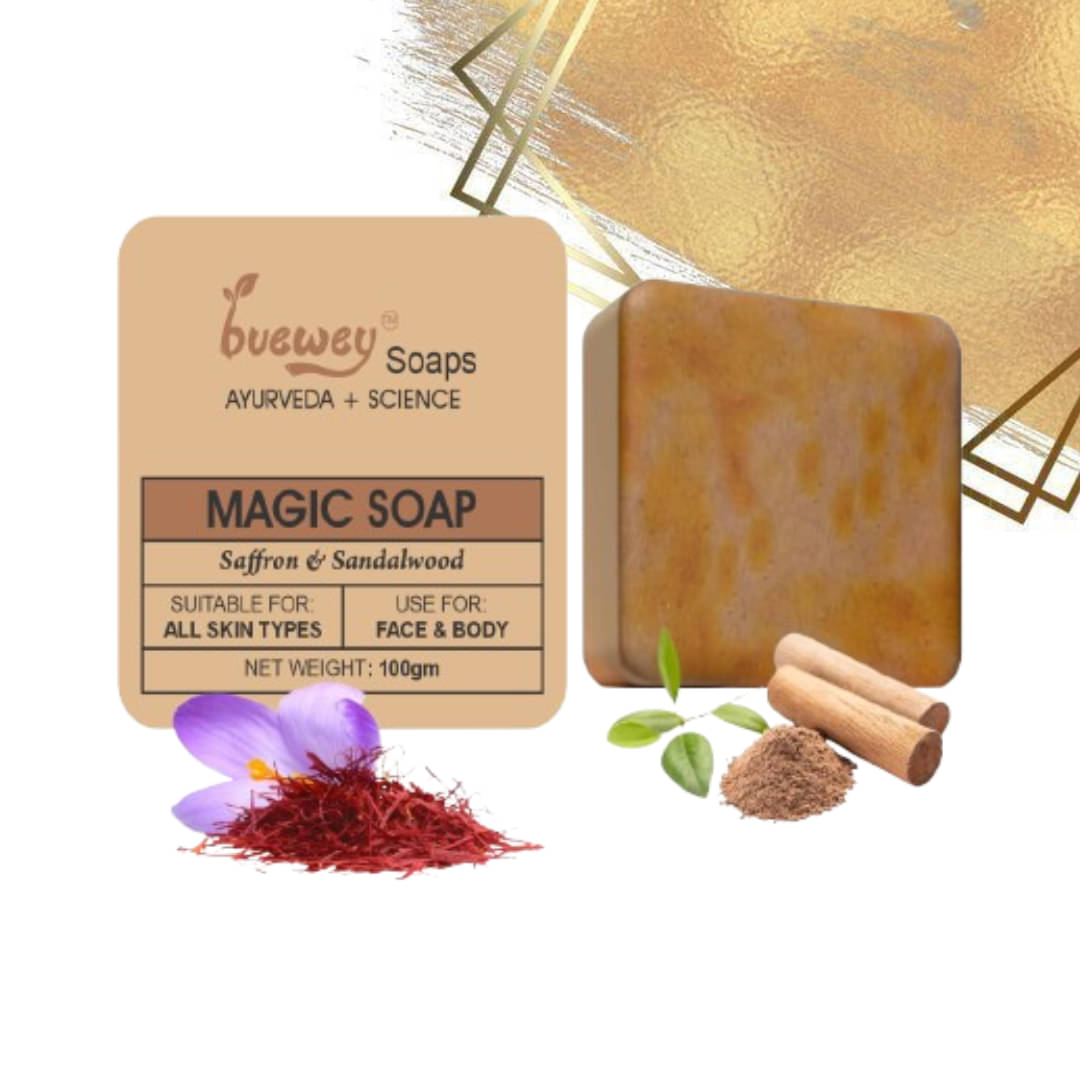 BUEWEY Beauty GharI Magic Soap Sandal Wood And Saffron Soap for All Skin Type ( Pack of 1 ) BUEWEY Beauty GharI Magic Soap Sandal Wood And Saffron Soap for All Skin Type ( Pack of 1 )