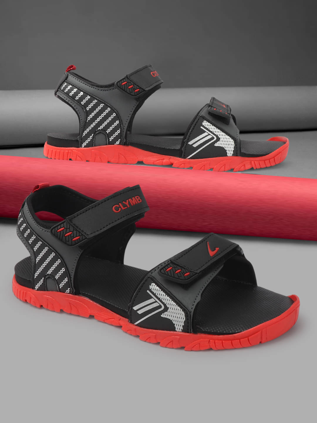     			Clymb - Red Men's Sandals