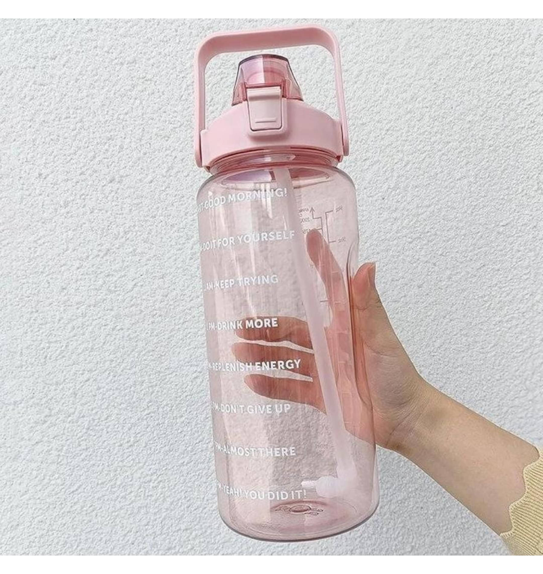 GM Impex 2 LTR Large Size Motivational Water Bottle with sipper (Mix Color) Assorted Plastic Sipper Water Bottle 2000 mL ( Set of 1 ) GM Impex 2 LTR Large Size Motivational Water Bottle with sipper (Mix Color) Assorted Plastic Sipper Water Bottle 2000 mL ( Set of 1 )