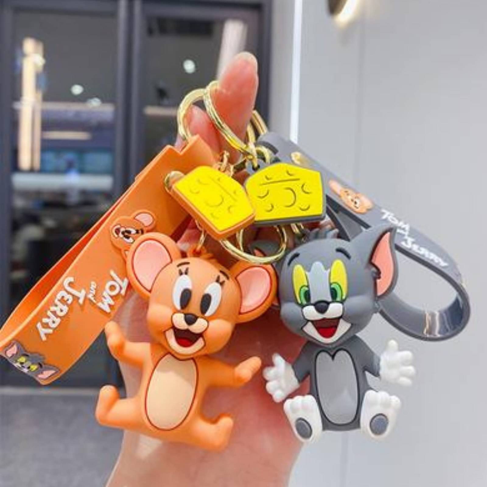 GT Gala Time Cute Tom Jerry Cartoon 3D Silicone Key Chain bag Charm For Girls and Woman Kids Key Chain GT Gala Time Cute Tom Jerry Cartoon 3D Silicone Key Chain bag Charm For Girls and Woman Kids Key Chain