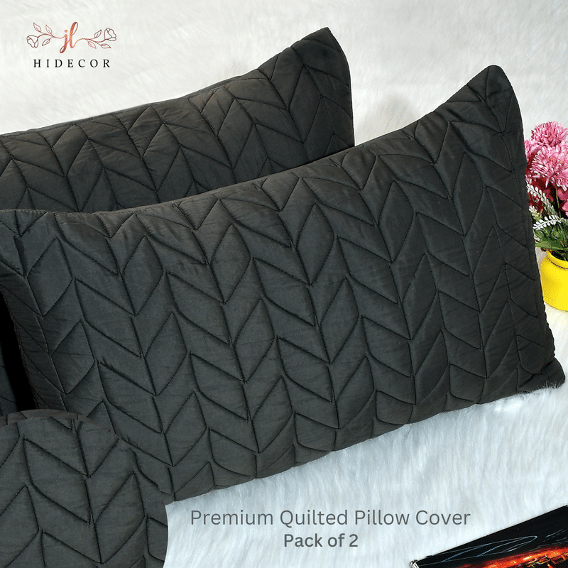 HIDECOR - Pack of 2 Microfiber Solid Standard Size Pillow Cover ( 68.58 cm(27) x 43.18 cm(17) ) - Gray HIDECOR - Pack of 2 Microfiber Solid Standard Size Pillow Cover ( 68.58 cm(27) x 43.18 cm(17) ) - Gray