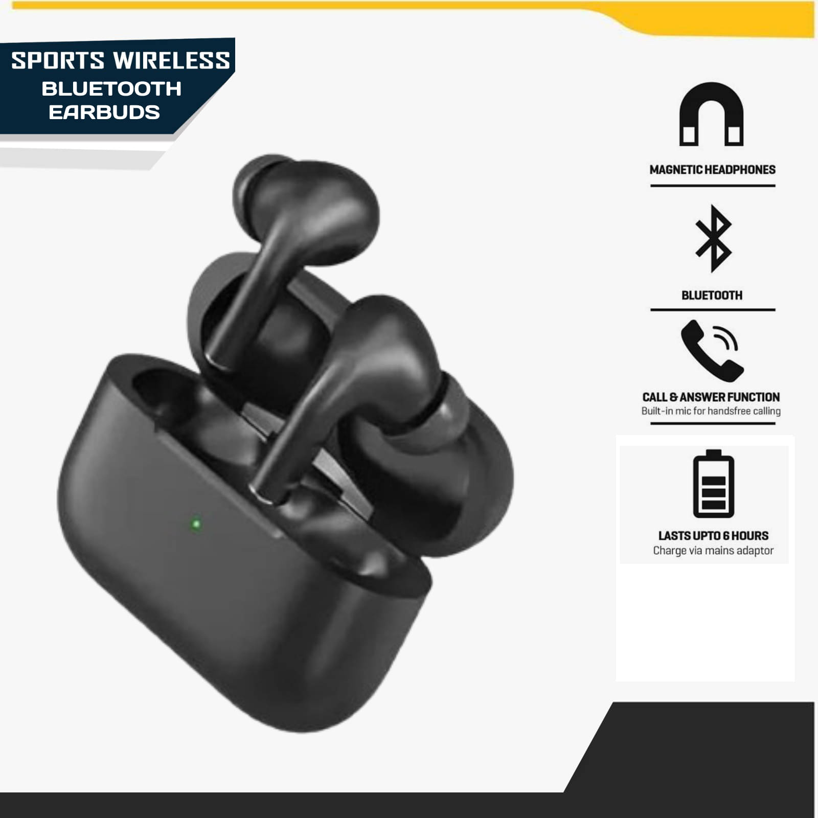     			HUG PUPPY PRIMIUM EARUBDS In Ear TWS Black