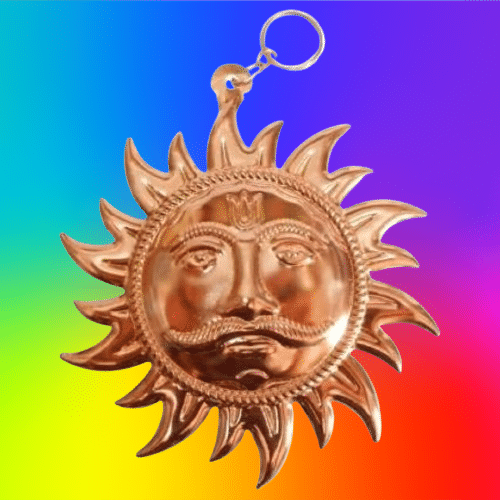     			NAVYAKSH Brass Sun God Idol ( 1.5 cm )
