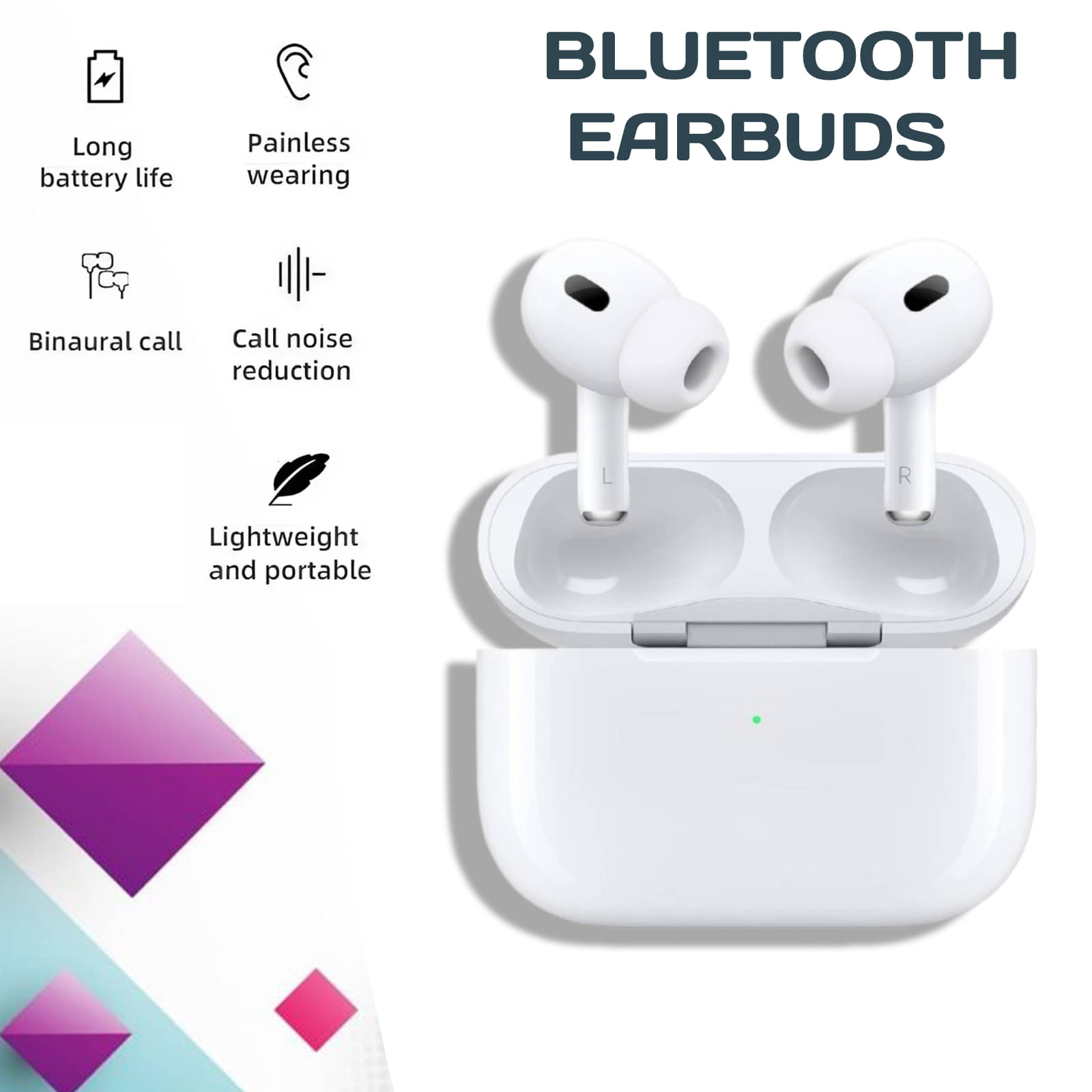     			SKIN SMOOTHIE Premium  Earbuds In Ear TWS White